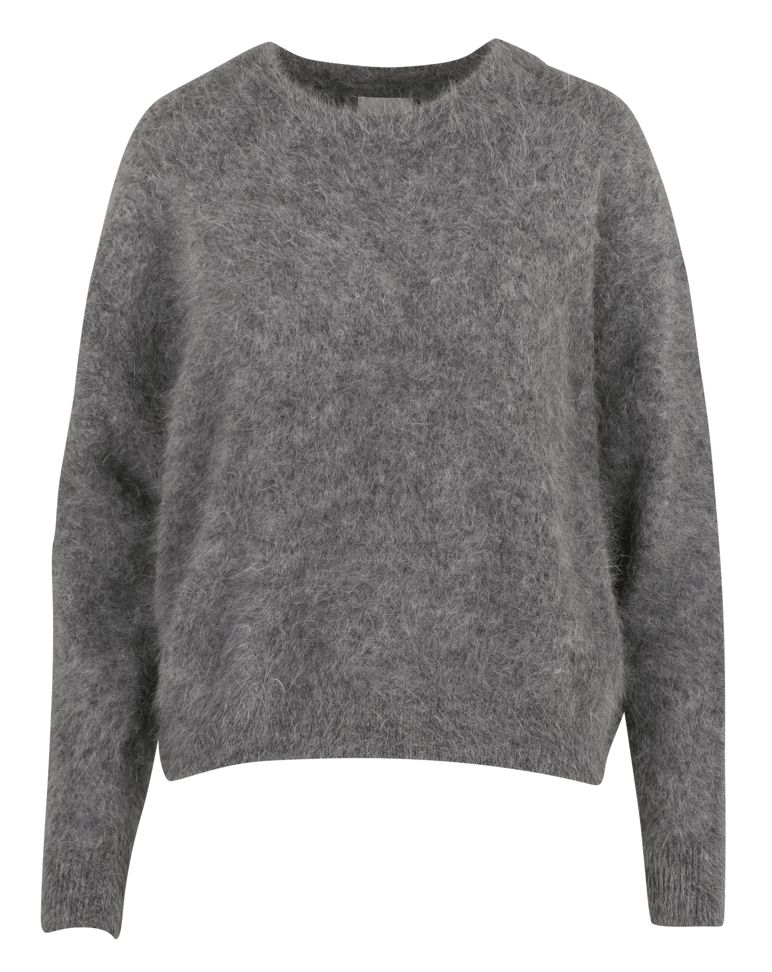 Pull oversize col rond en angora mélangé BELLEROSE