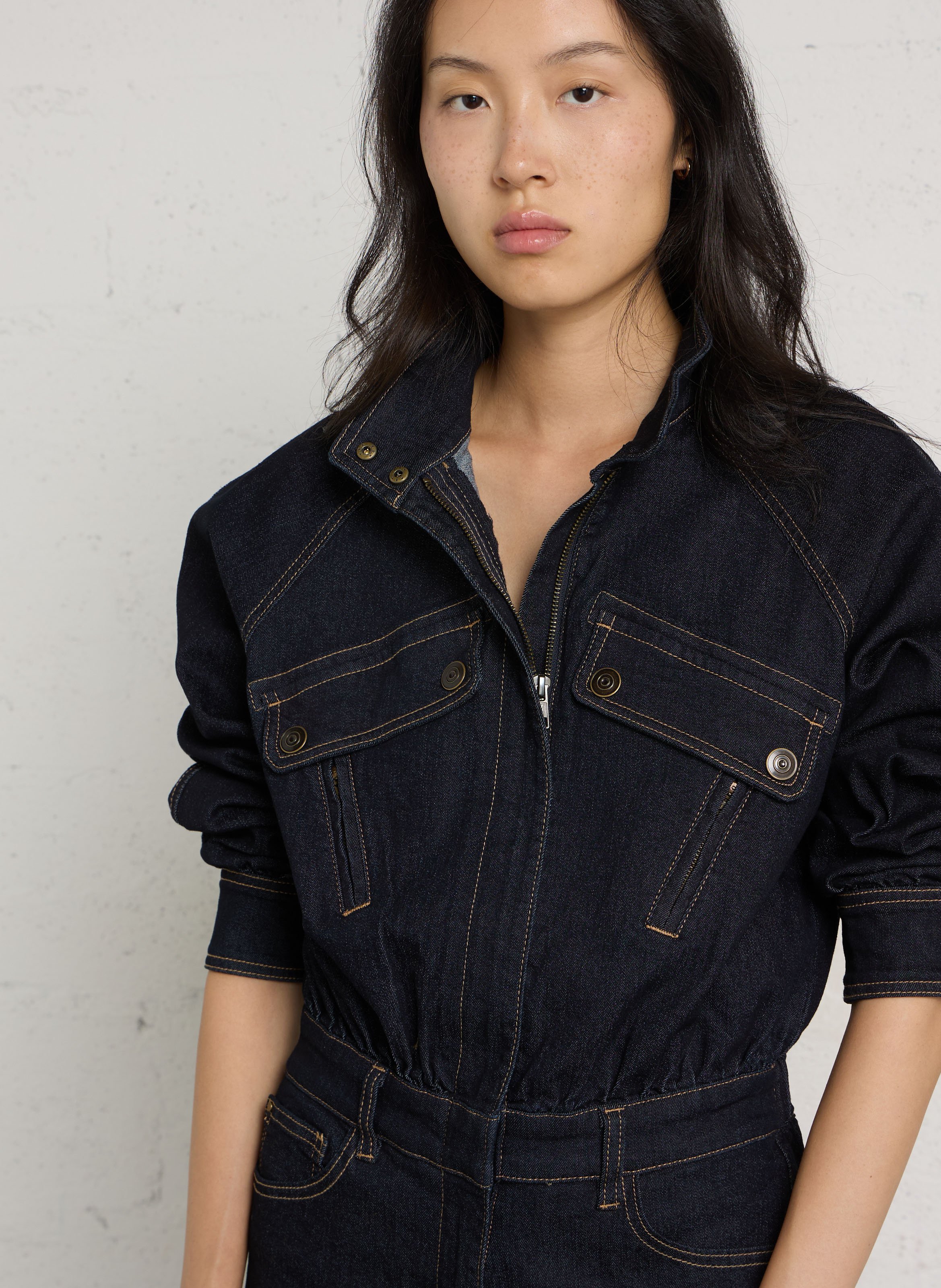 Kombination aus gemischter Baumwolle Denim MAISON 123 Blau