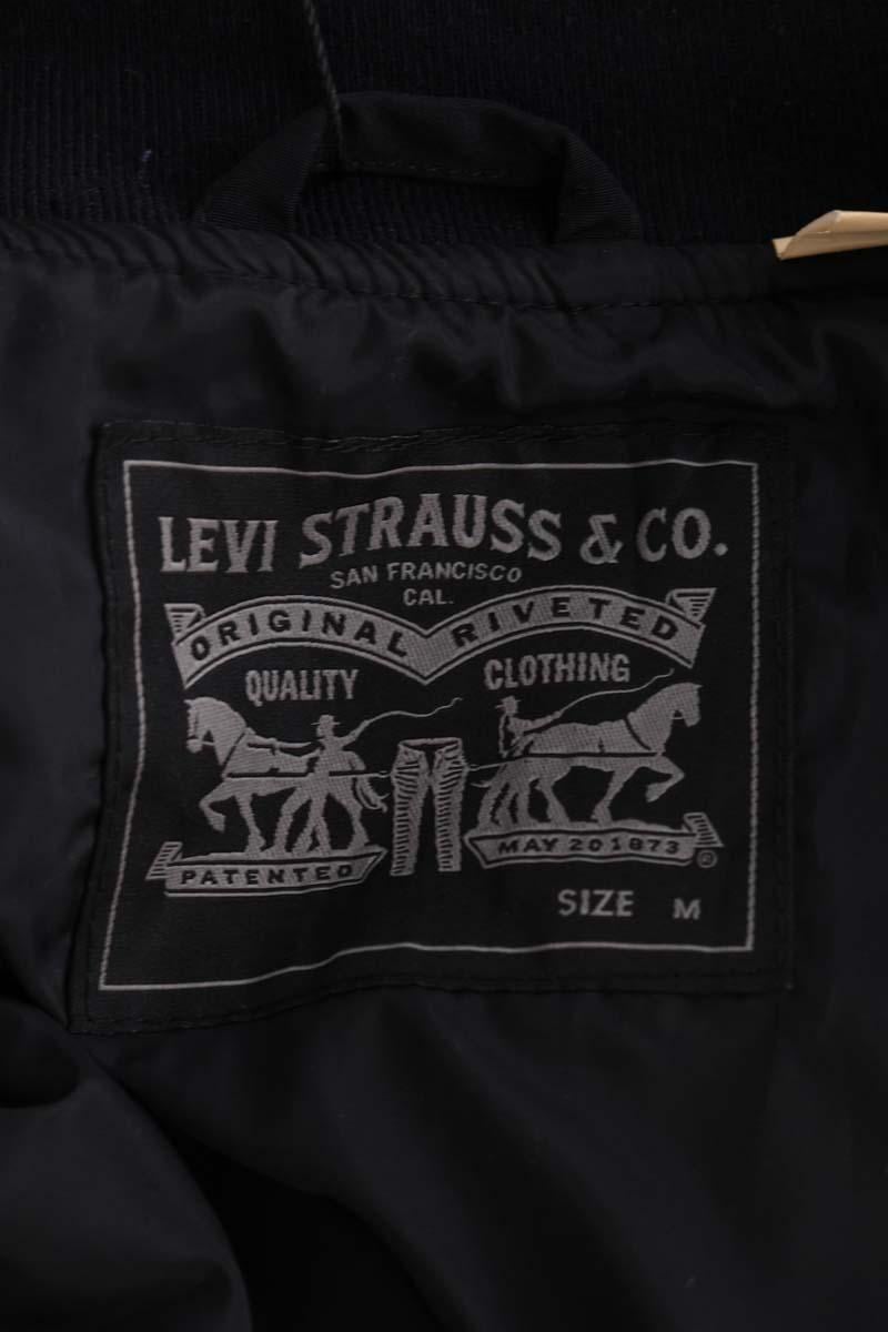 Regular-fit organic cotton jacket with sherpa collar LEVI'S - Seconde main Black