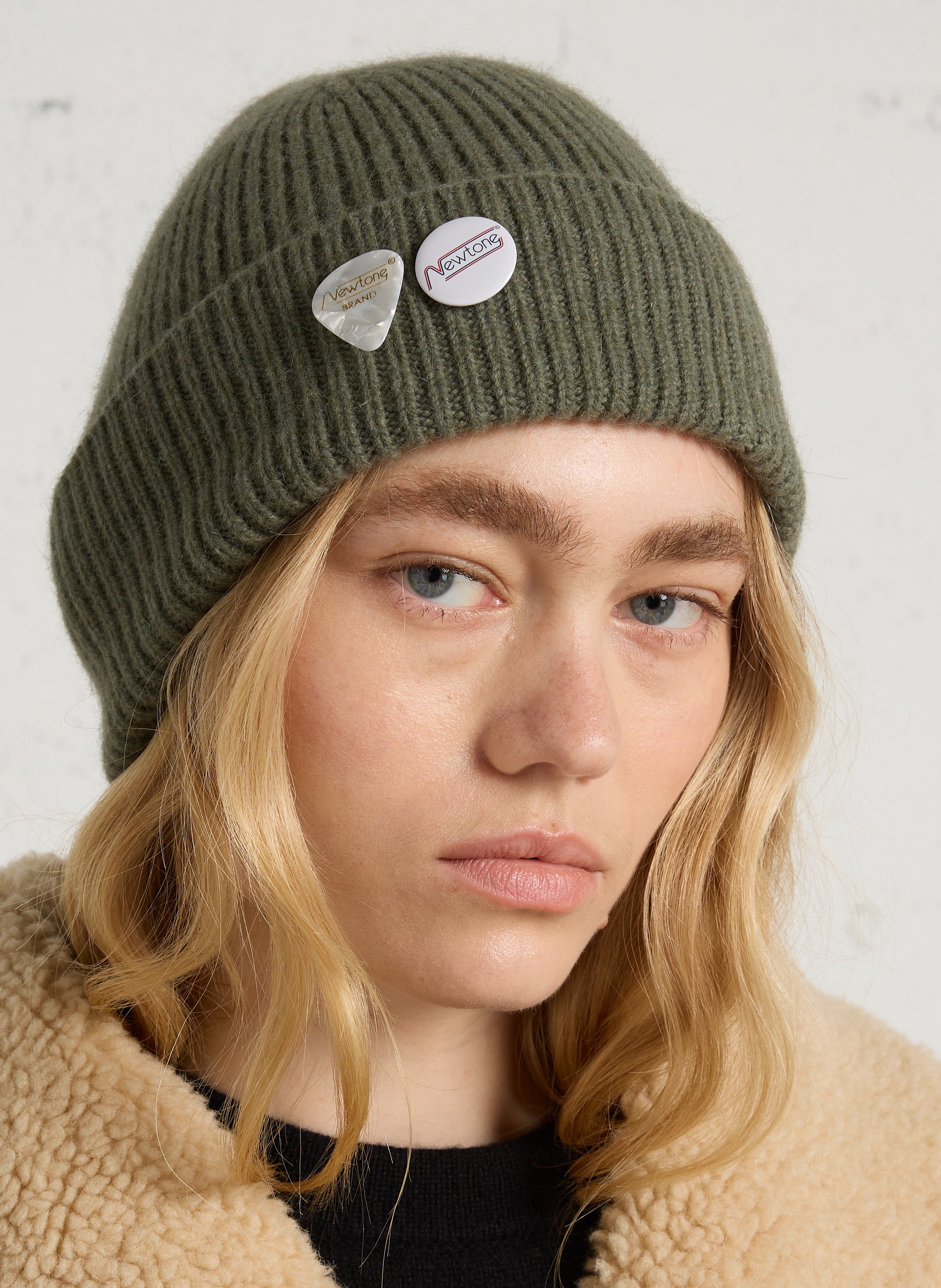 Ribbed wool beanie NEWTONE Red