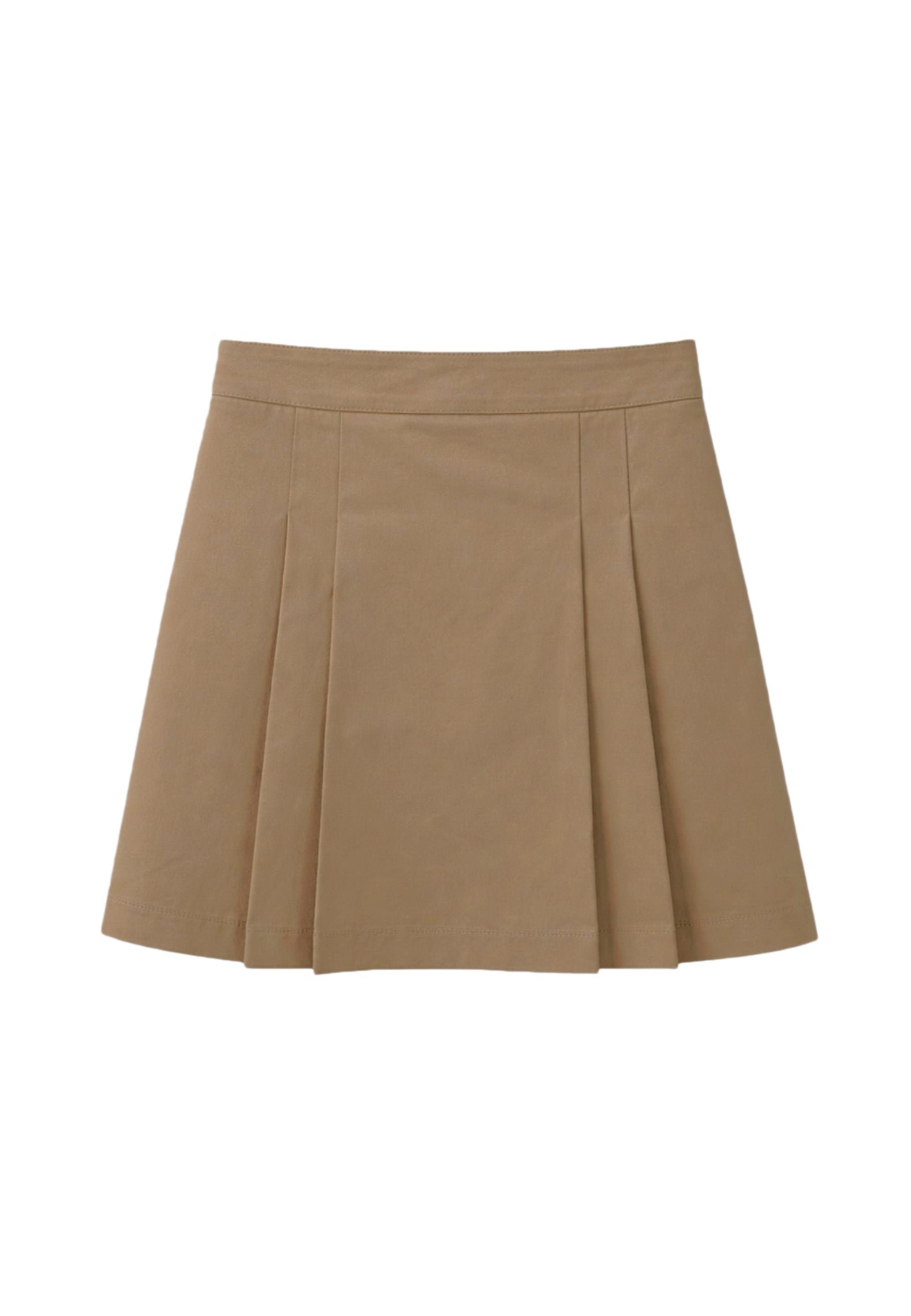 Short pleated cotton skirt RODIER Beige