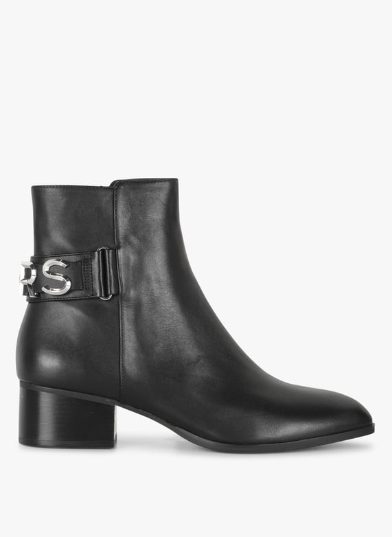 Heeled Leather Mid calf Boots Black Michael Kors Women 40R3MDME1L 001 BLACK Place des Tendances United Kingdom