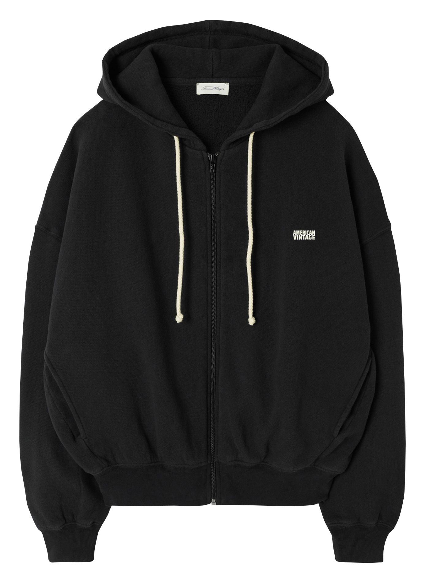 Sweat oversize en coton mélangé AMERICAN VINTAGE Noir