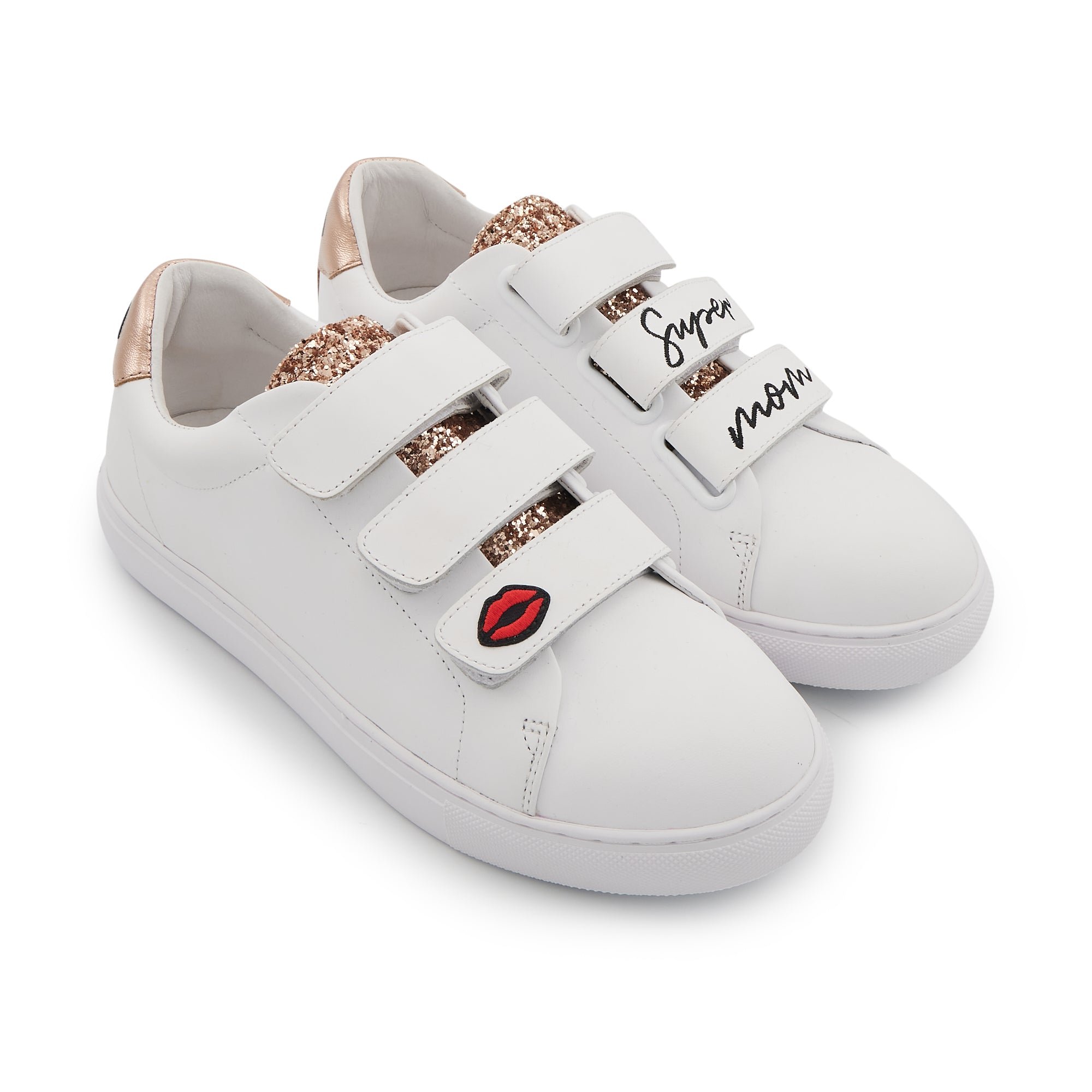 Leather sneakers BONS BAISERS PARIS White