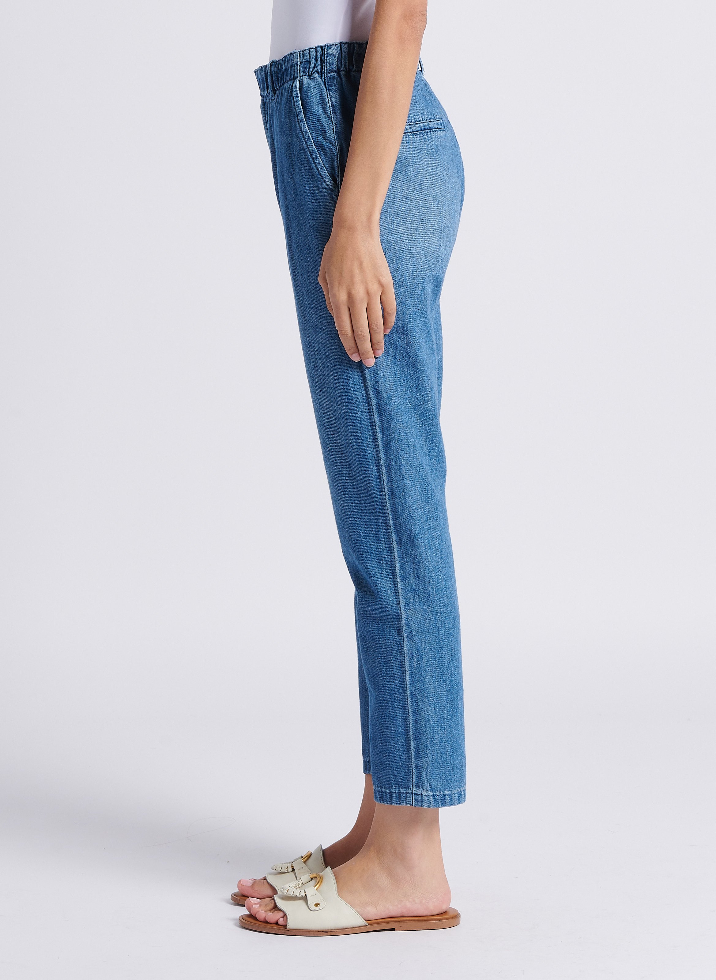 Straight leg cotton jeans MAISON 123 Blue