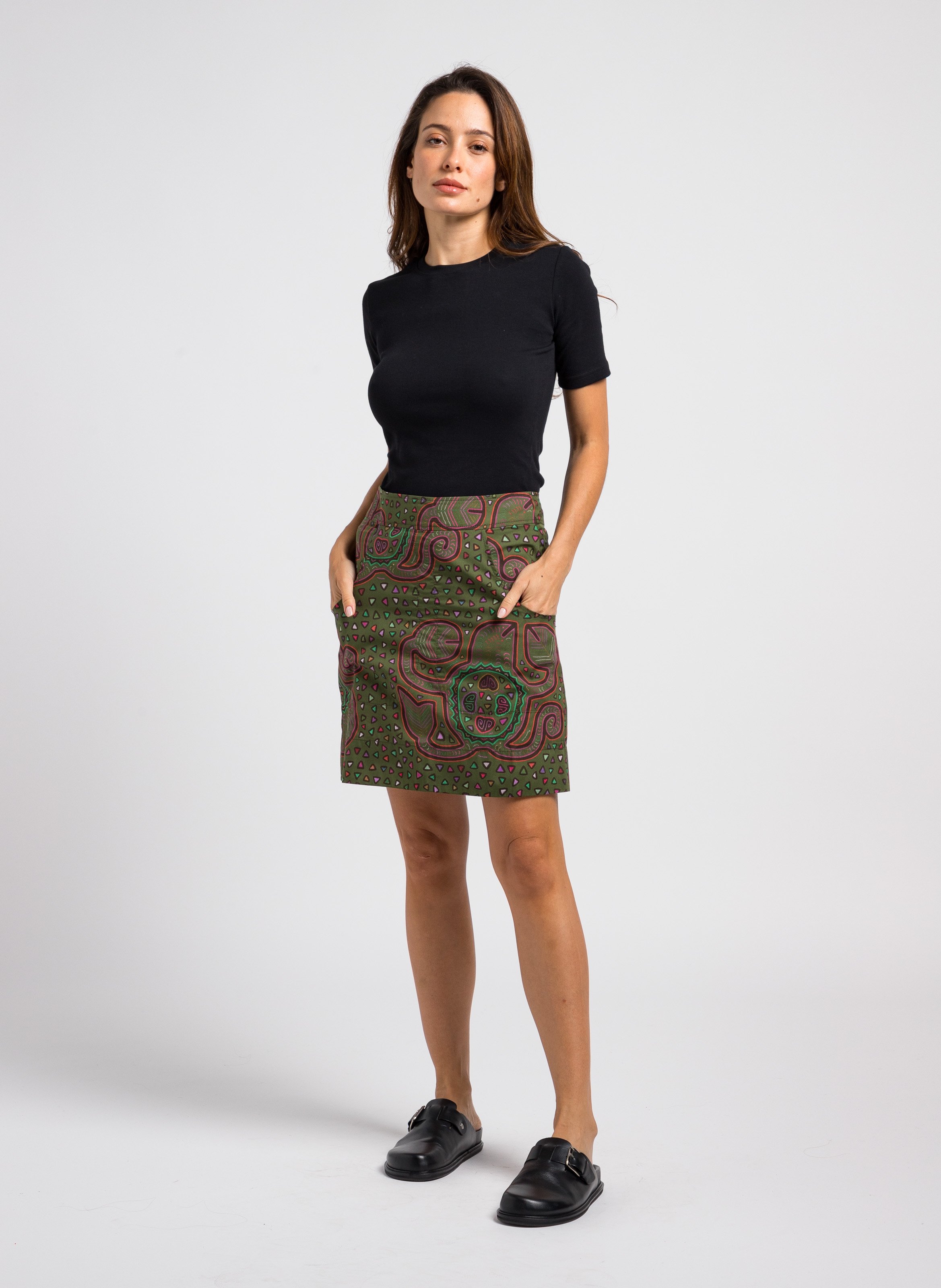 Tee-shirt manches courtes en coton organique SAMSOE SAMSOE Noir