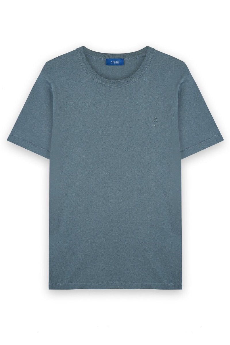 Short-sleeved T-shirt with round neckline APNEE Grey