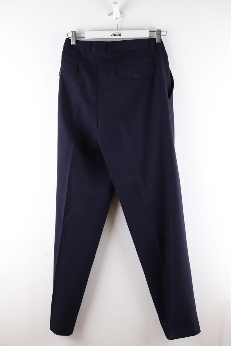 Bandol straight woollen trousers AMI PARIS - Seconde Main Blue