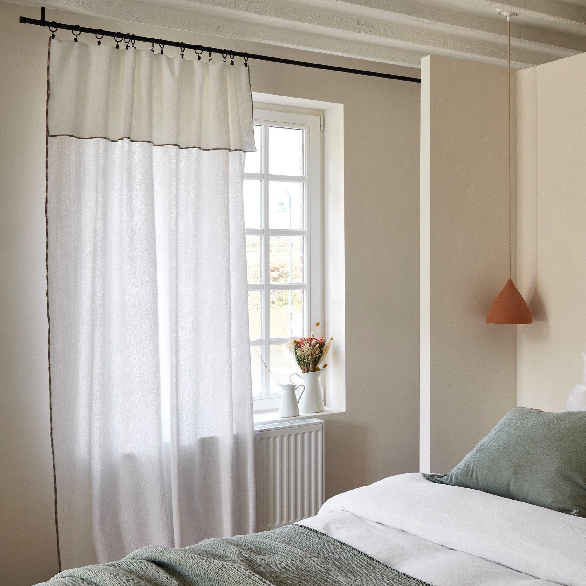 Panel curtain MADURA White