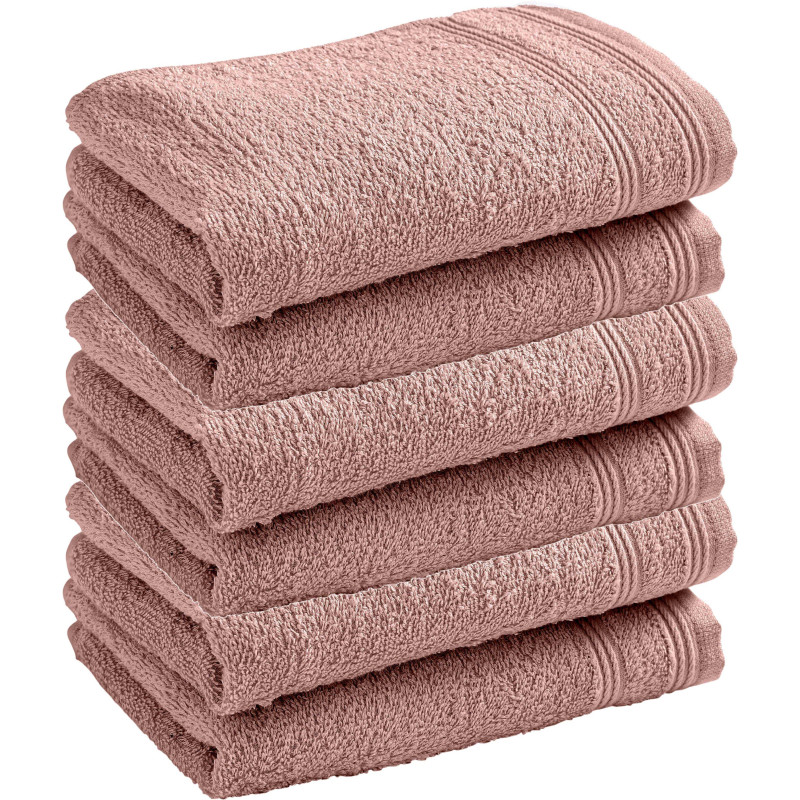 100% combed cotton hand towel COTON PUR Pink