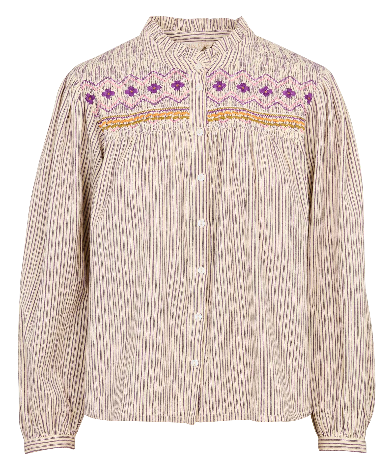 Straight printed cotton blouse LOUISE MISHA Multicolored