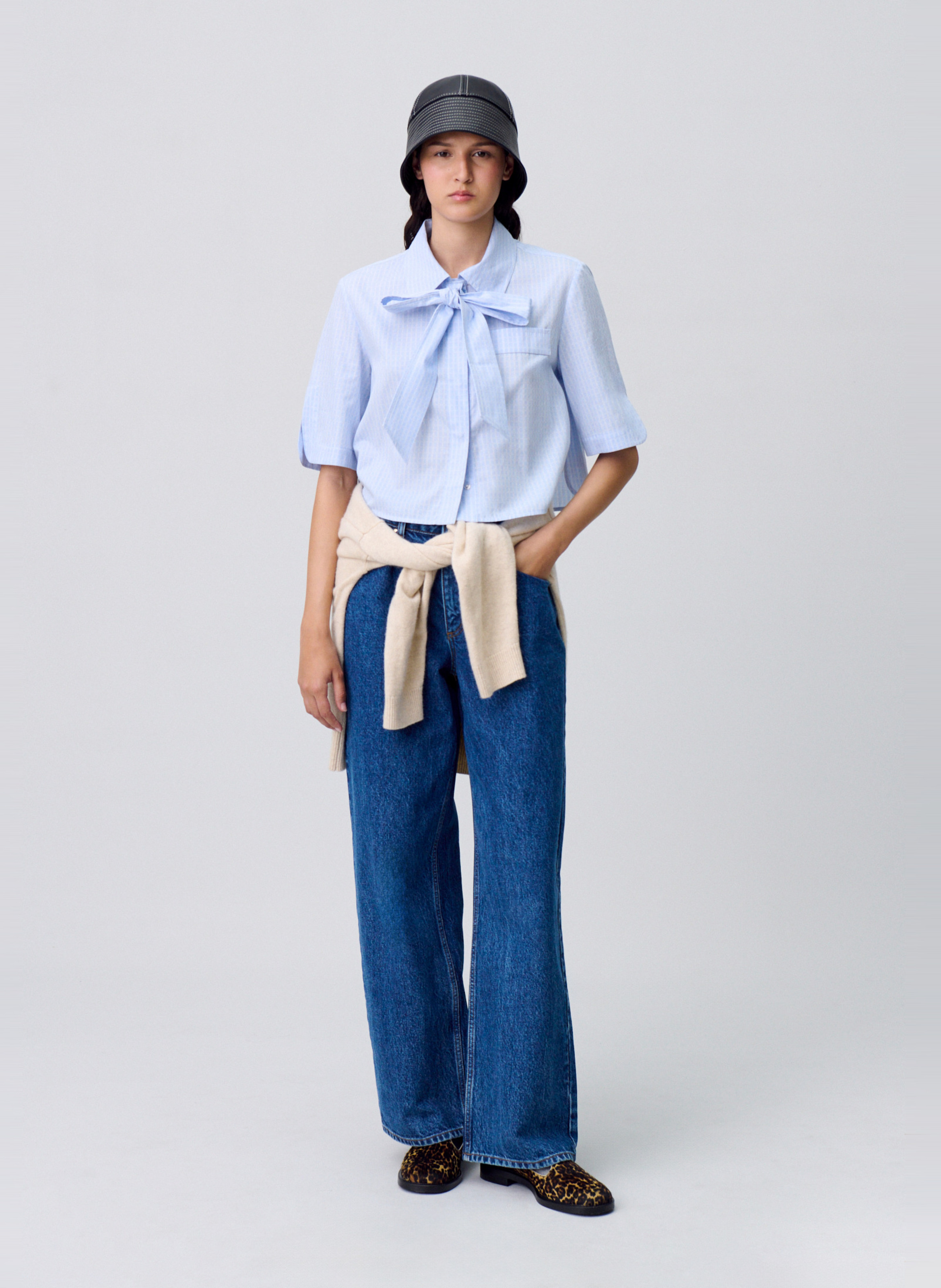 Short cotton checked shirt CLAUDIE PIERLOT Multicolored