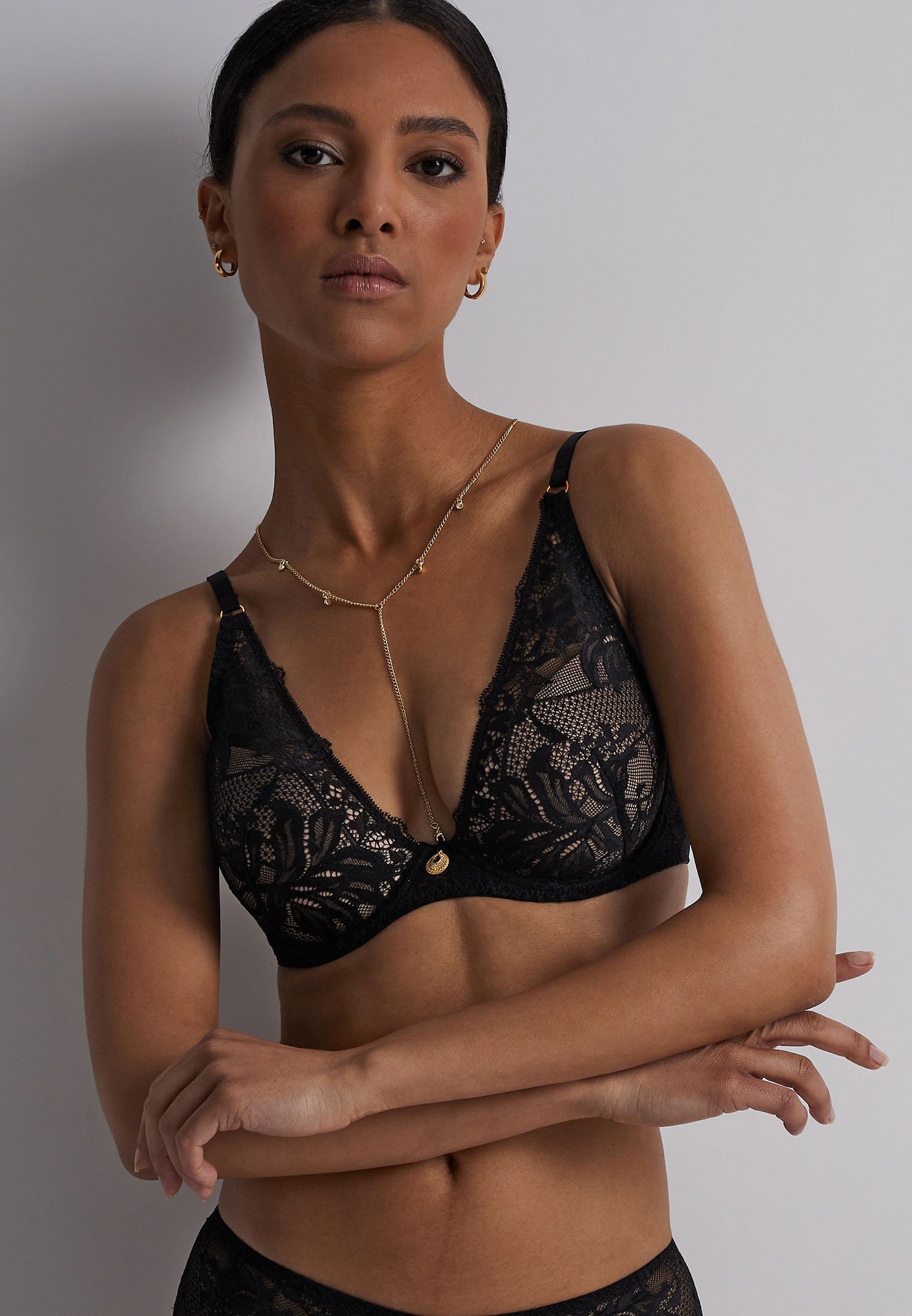 Plunge scarf AUBADE Black