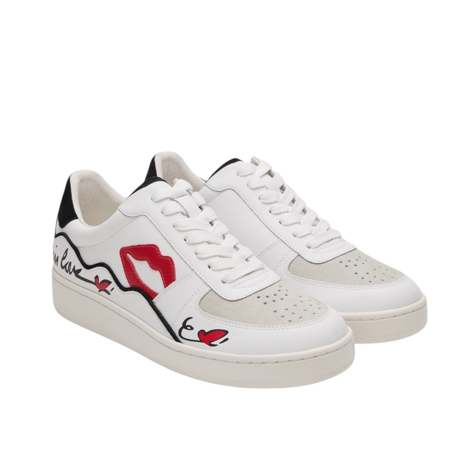 Jimmy leather sneakers BONS BAISERS PARIS White