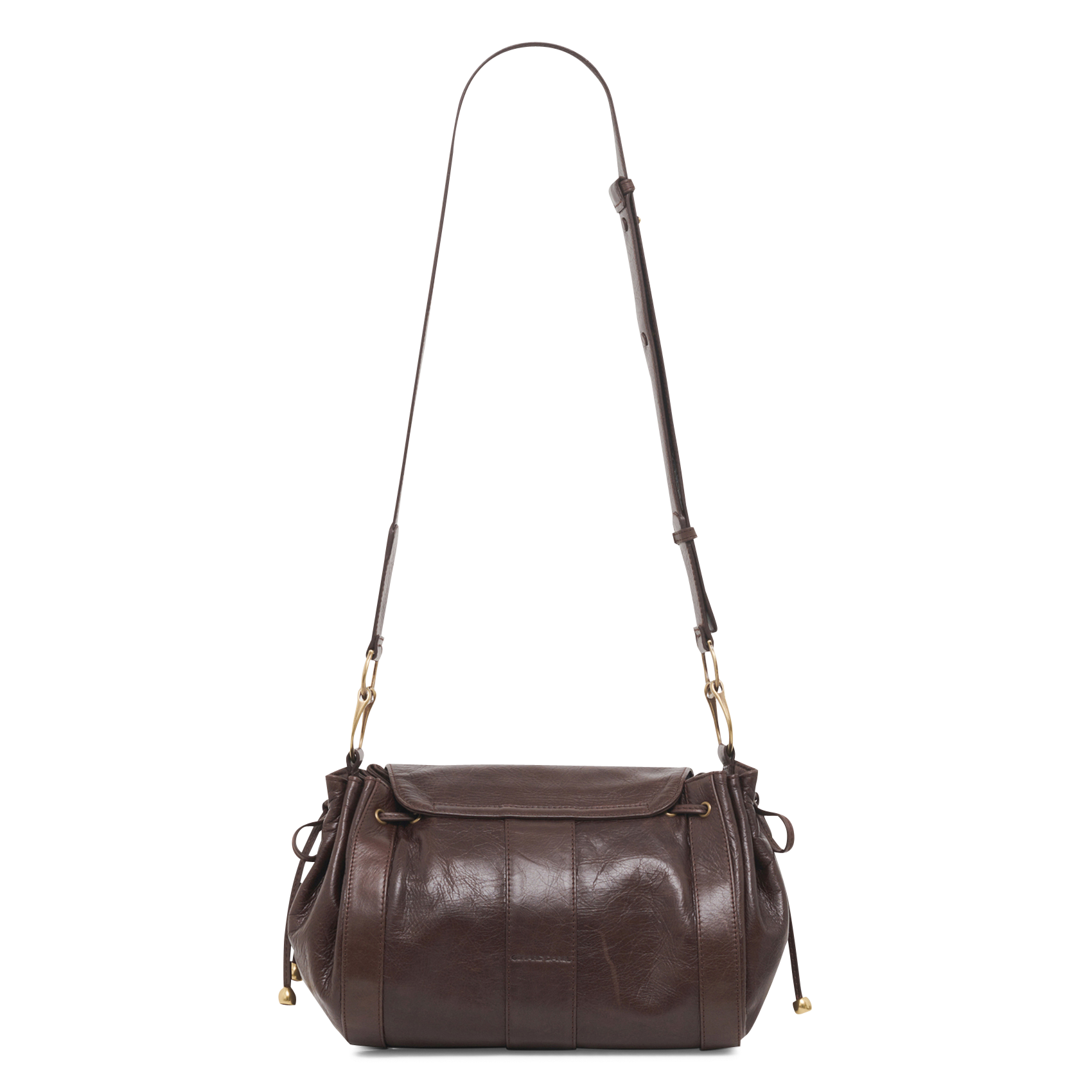 Dori leather shoulder bag GERARD DAREL Brown