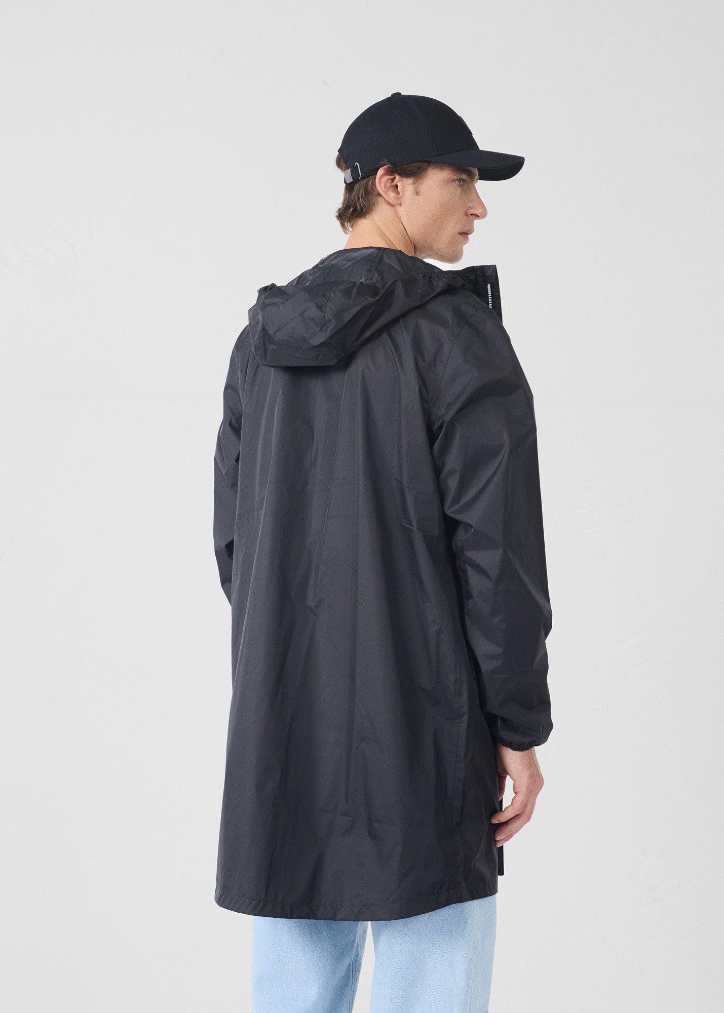 Packable long raincoat Skye JOTT Black