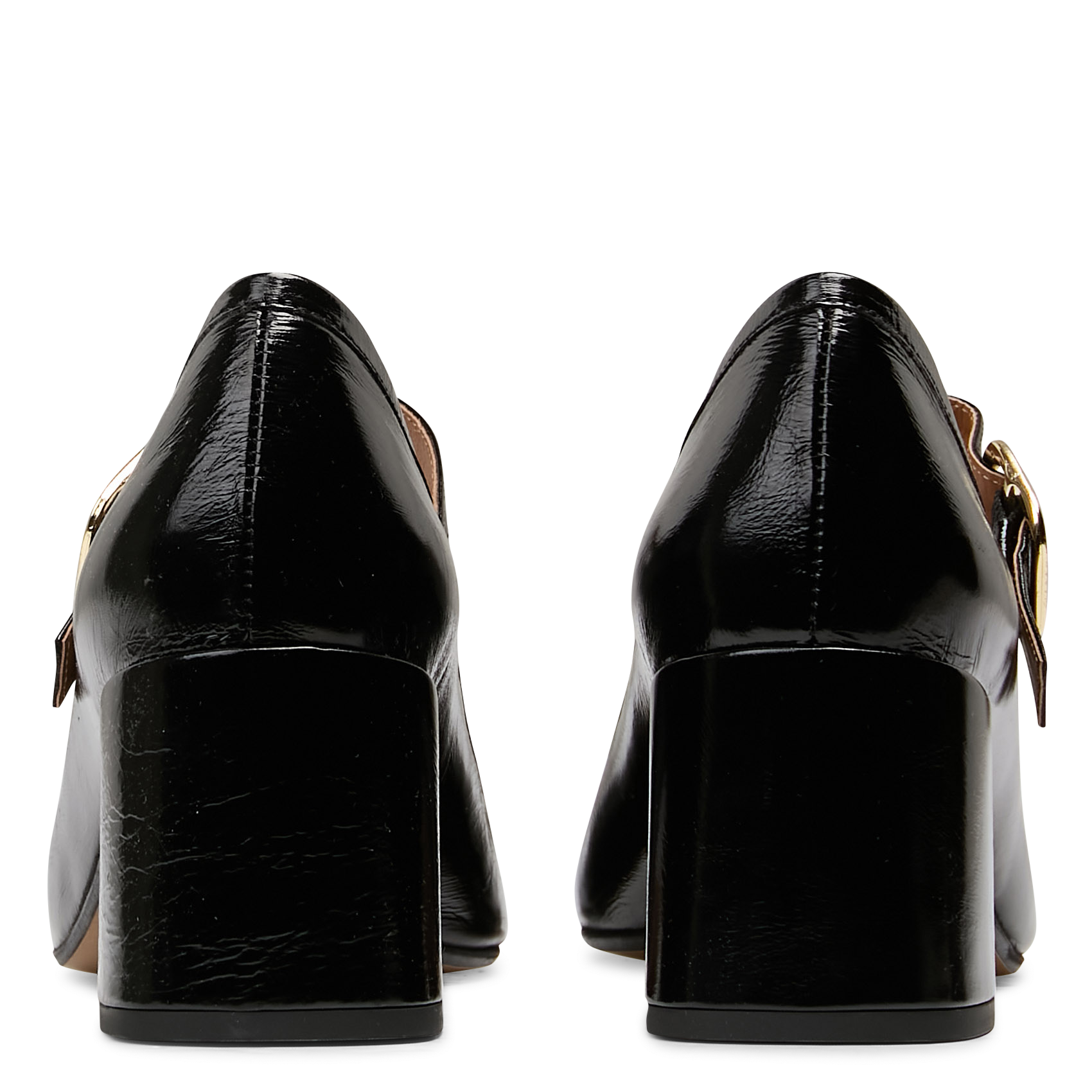 Ballerines vernies à bouts carrés MELLOW YELLOW Noir