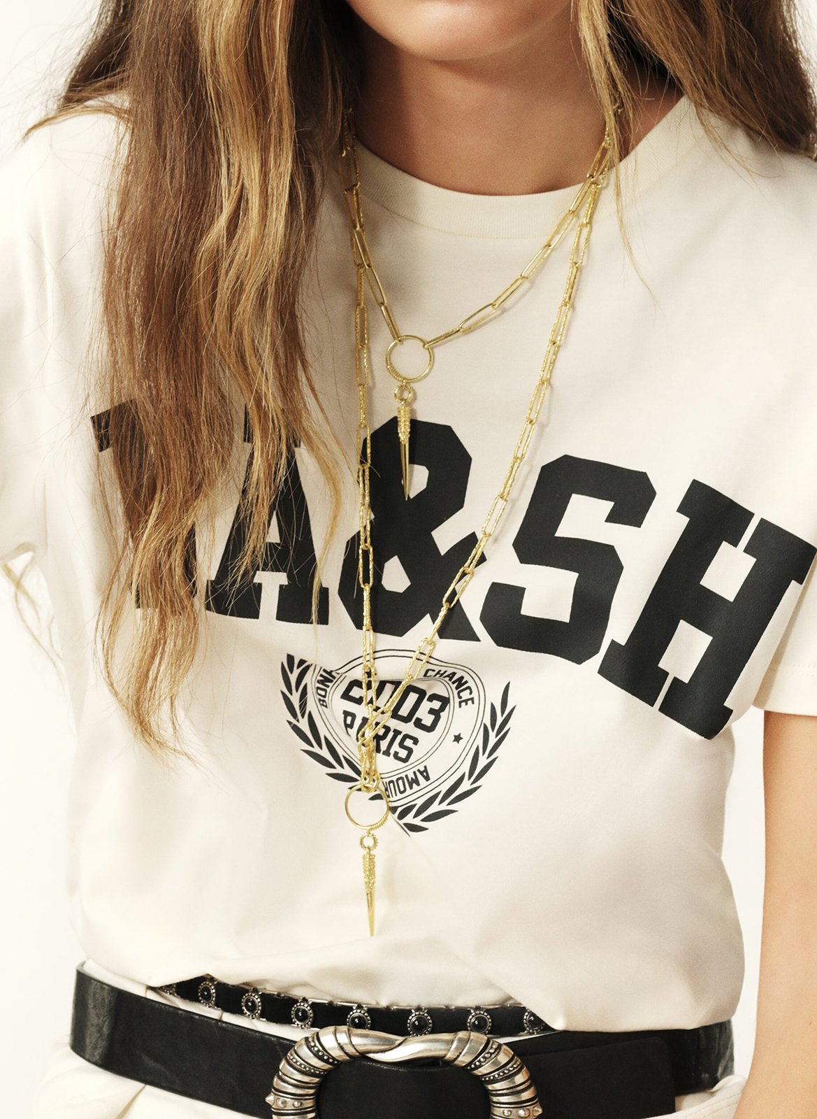 Camiliday round-neck sleeveless cotton top BA&SH Beige