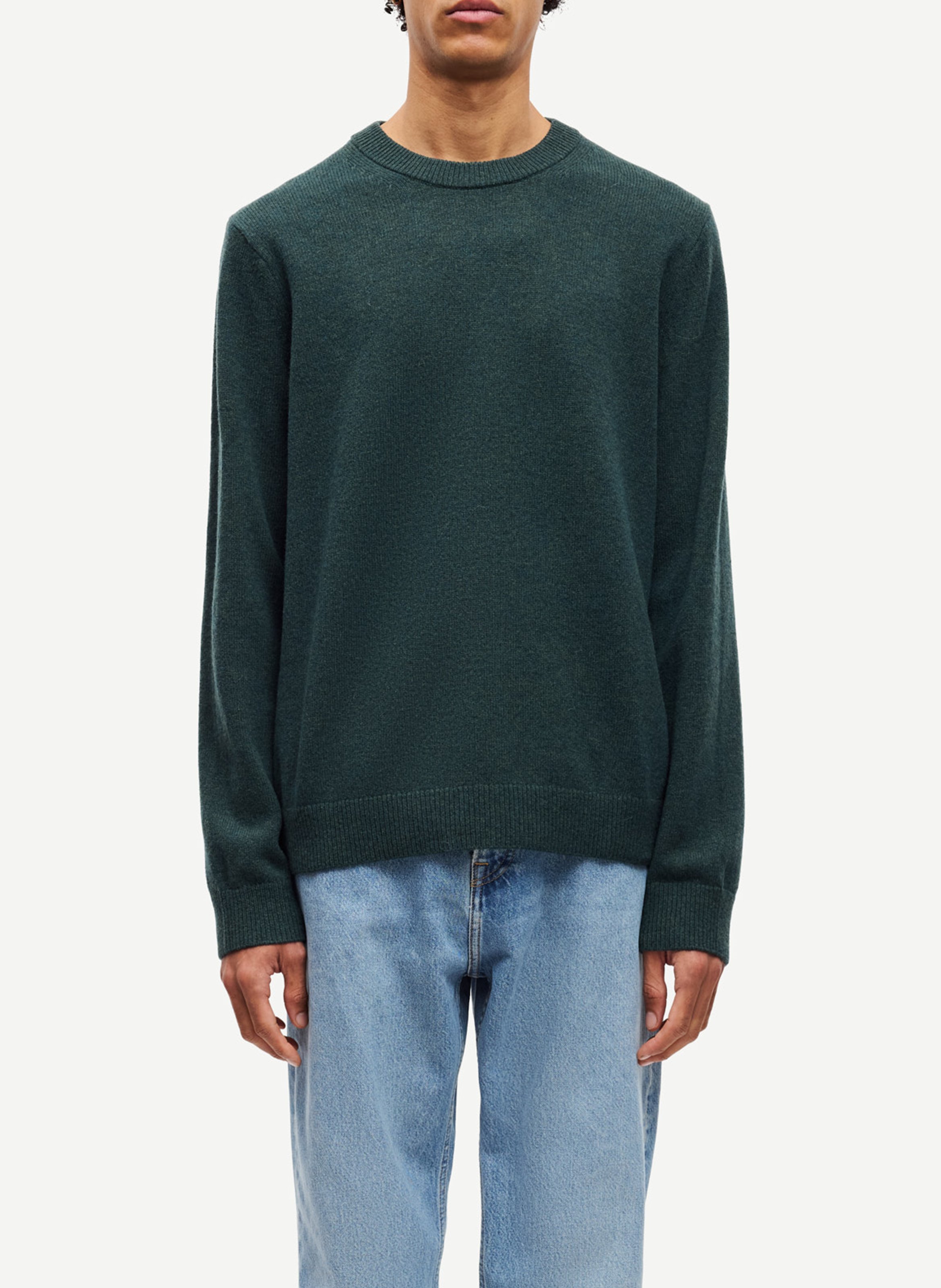 Pull col rond en laine mérinos SAMSOE SAMSOE