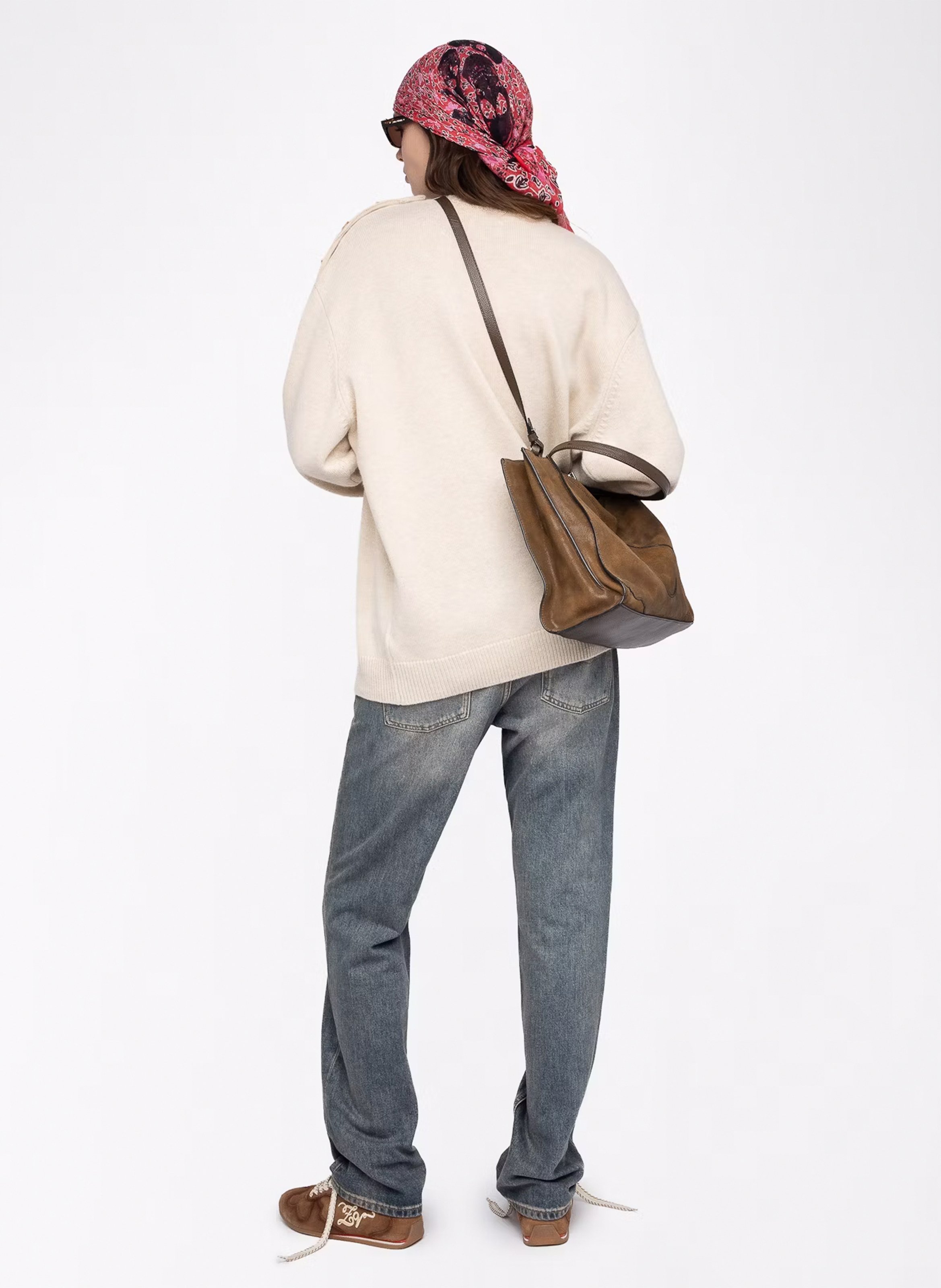 Pull col rond en laine mélangée ZADIG&VOLTAIRE Beige