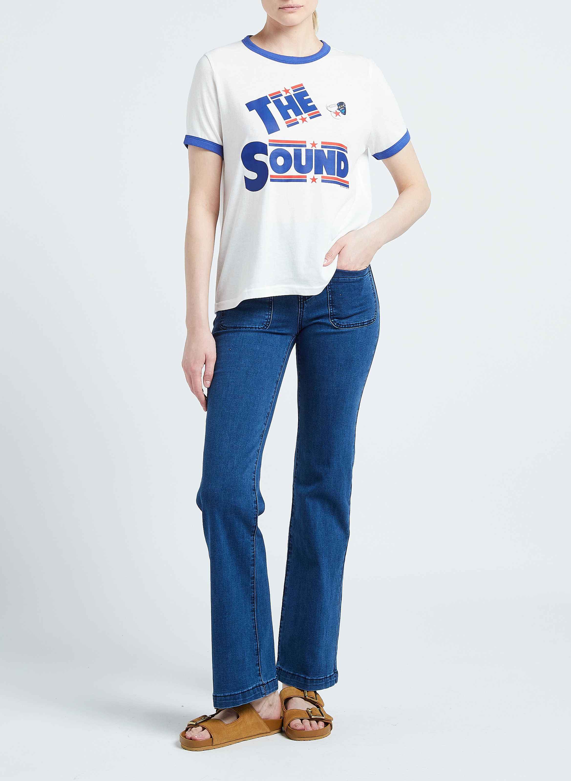 Jean bootcut taille haute LA PETITE ETOILE Jeans Stone