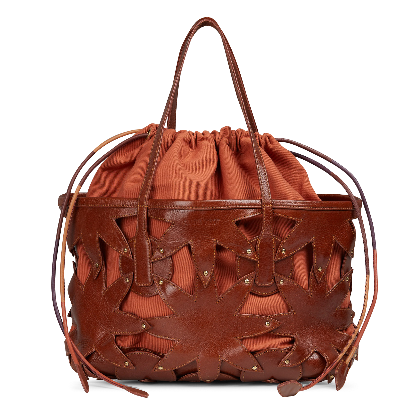 Geschmeidige Tragetasche aus Leder  CLARIS VIROT Braun
