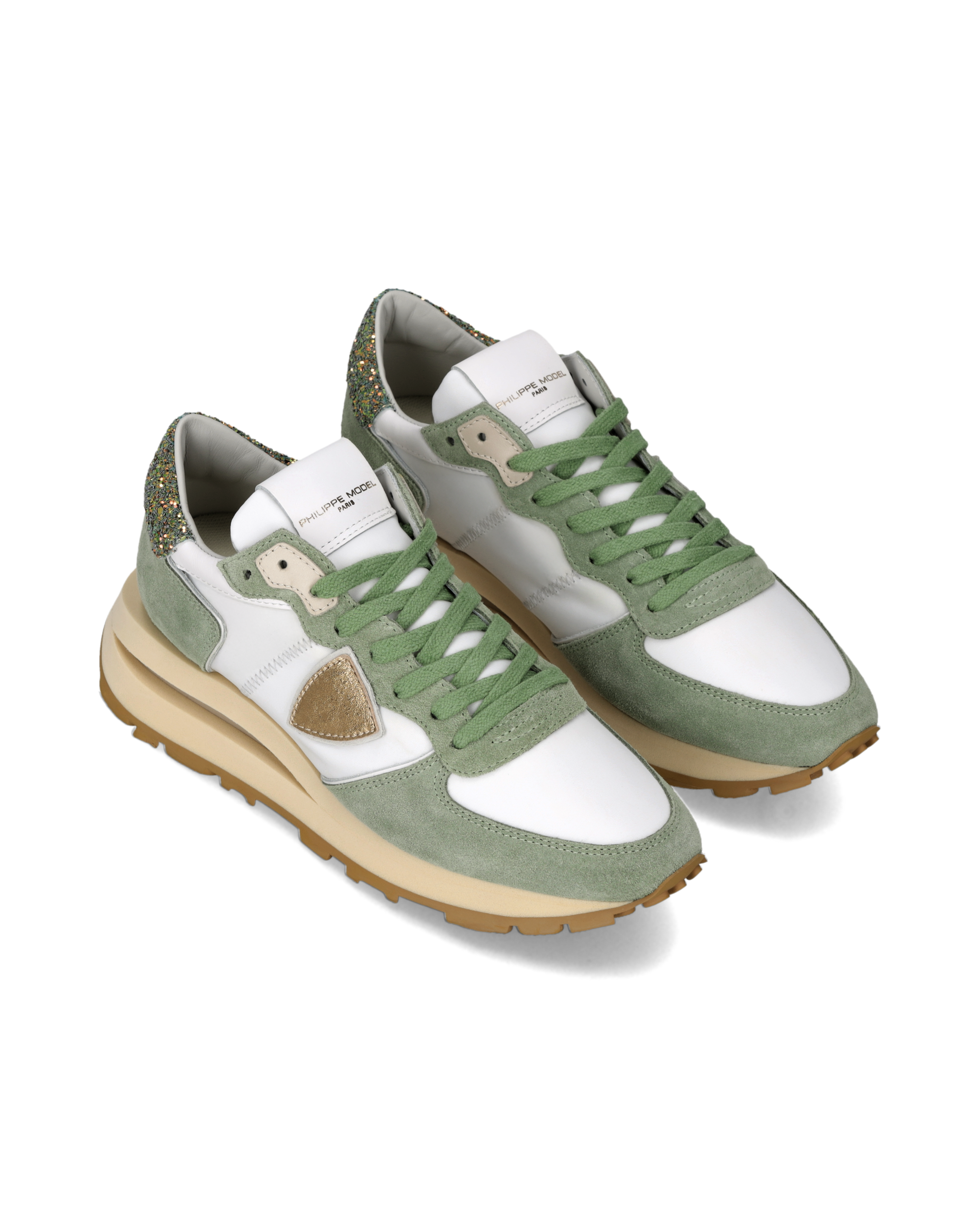 High-top running sneakers PHILIPPE MODEL Green