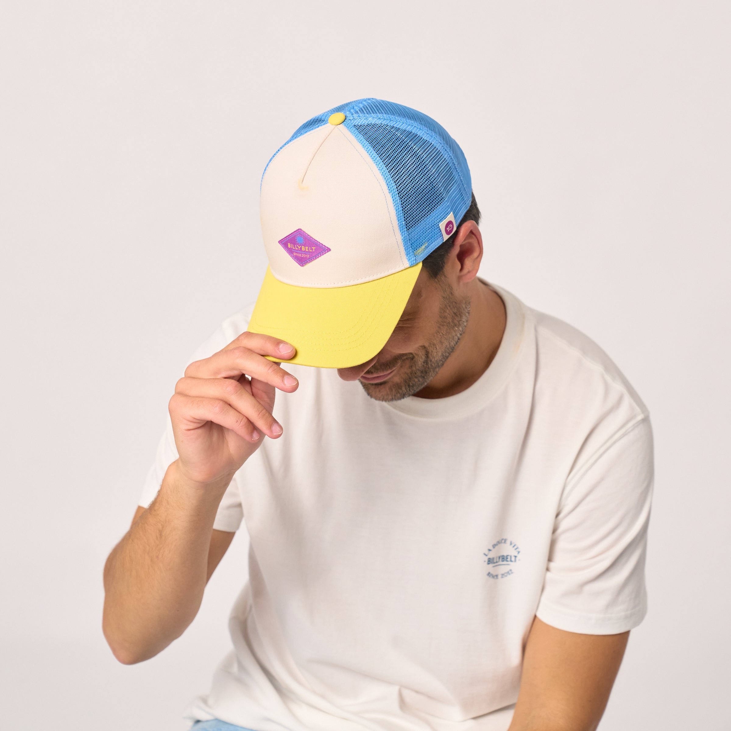 Cotton Trucker Cap Beige