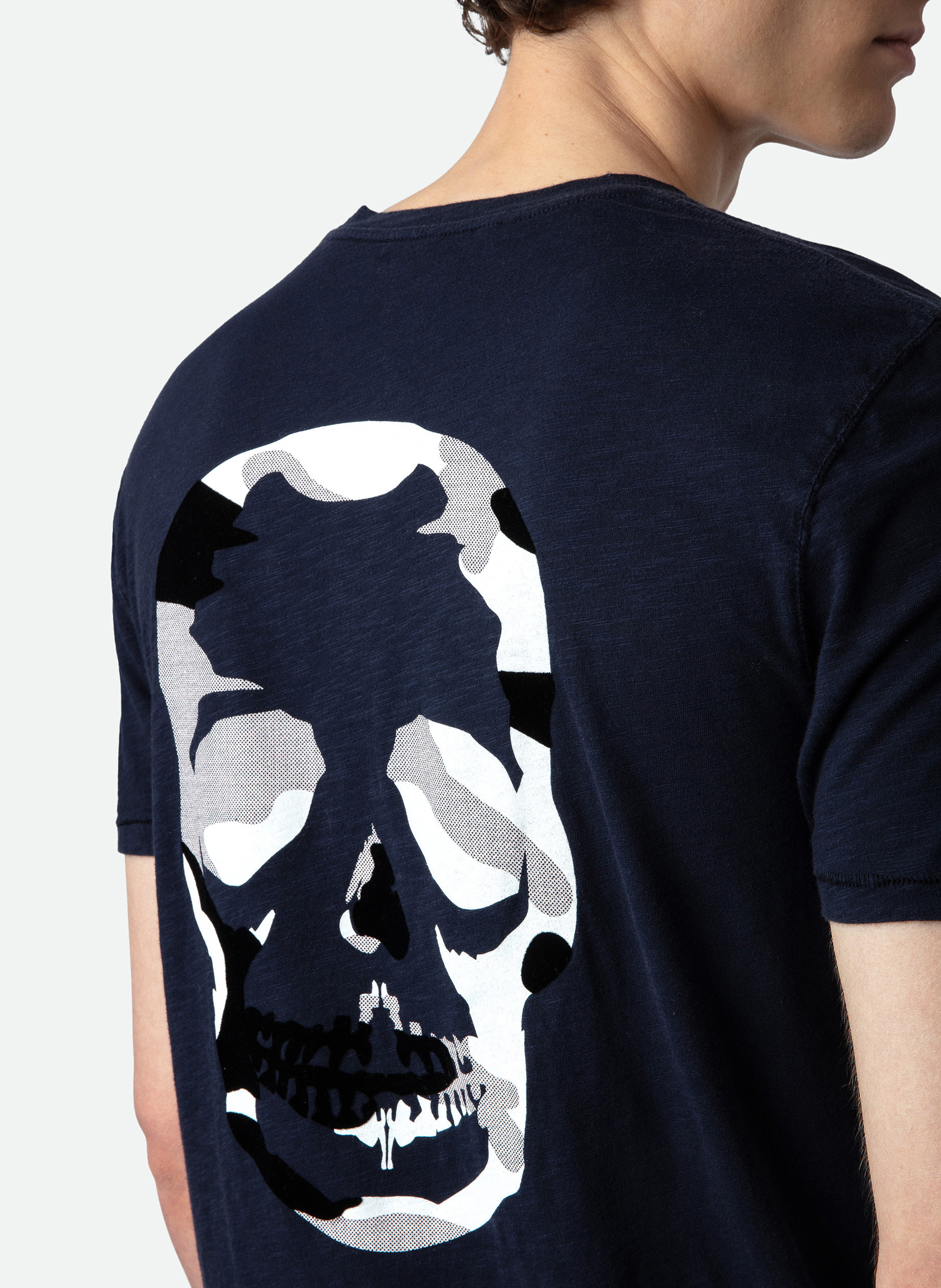 Tee-shirt droit en coton ZADIG&VOLTAIRE Bleu