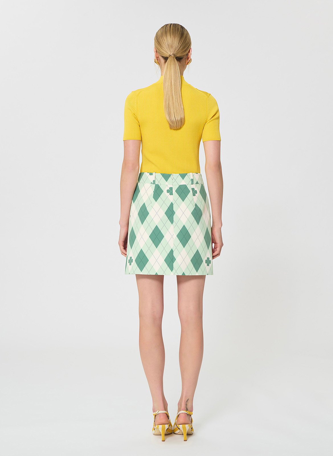 Axiroad - Bedruckter Midirock TARA JARMON Blau