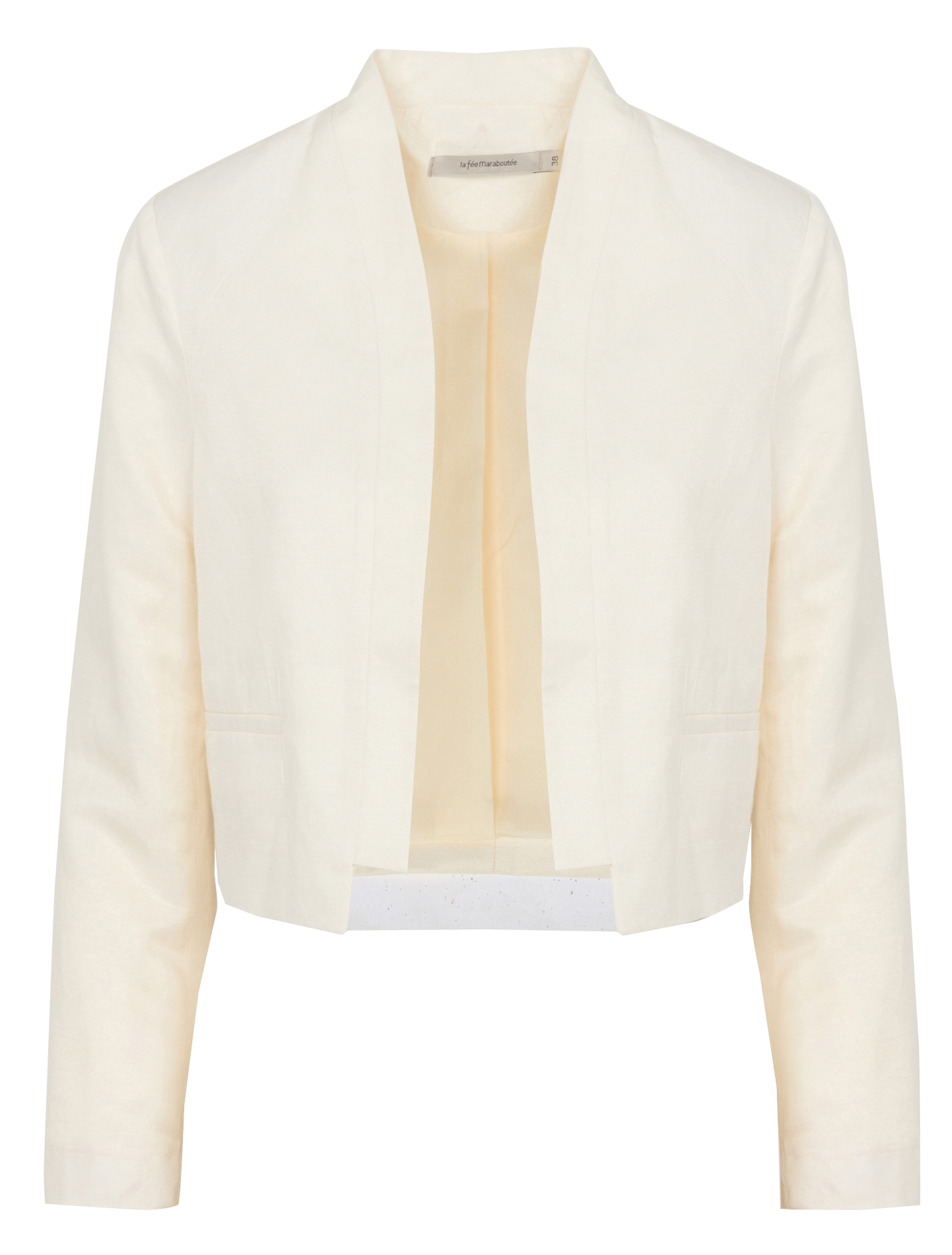 Korte blazer van gemengd linnen LA FEE MARABOUTEE