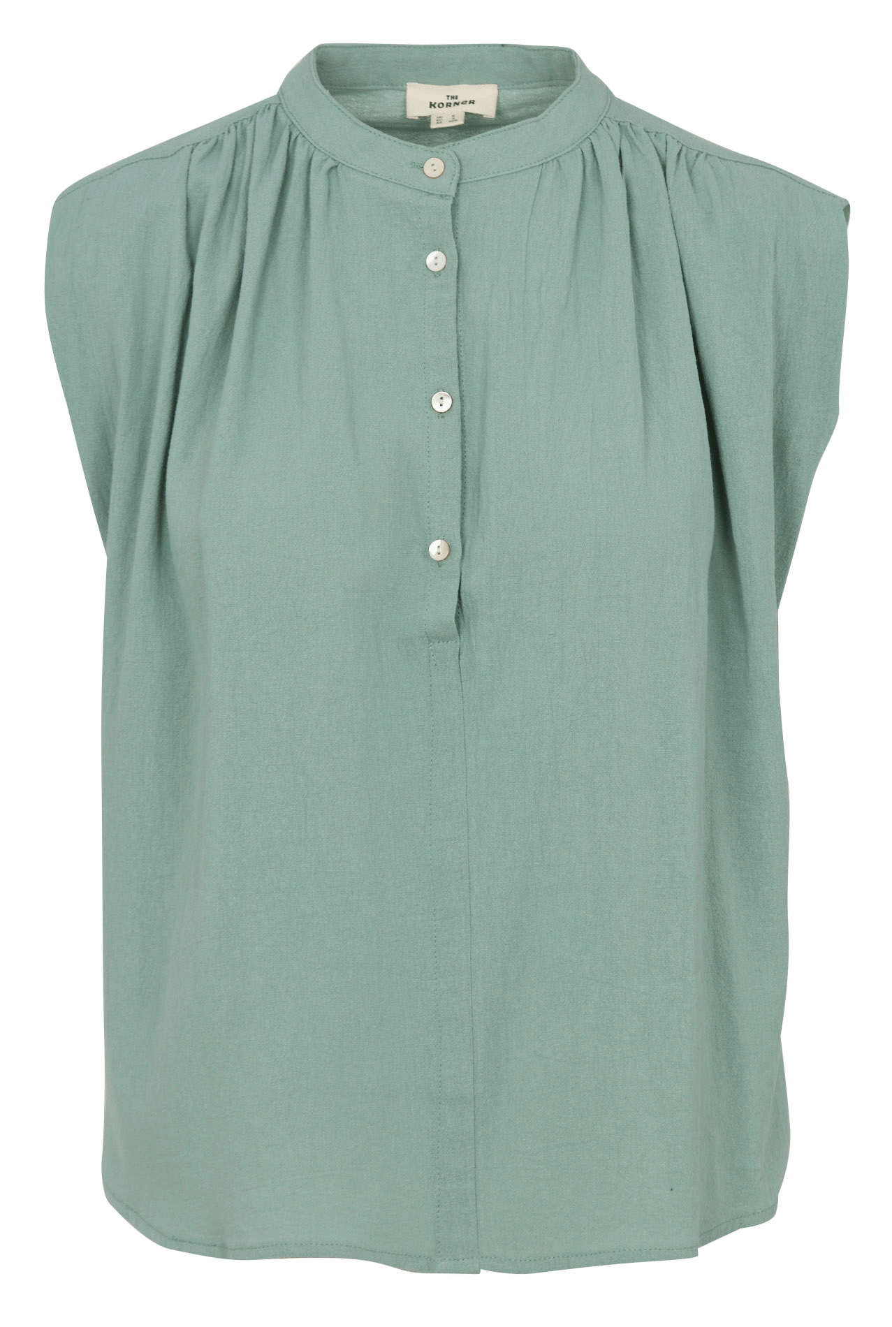 Ruimvallende, katoenen blouse THE KORNER Blauw