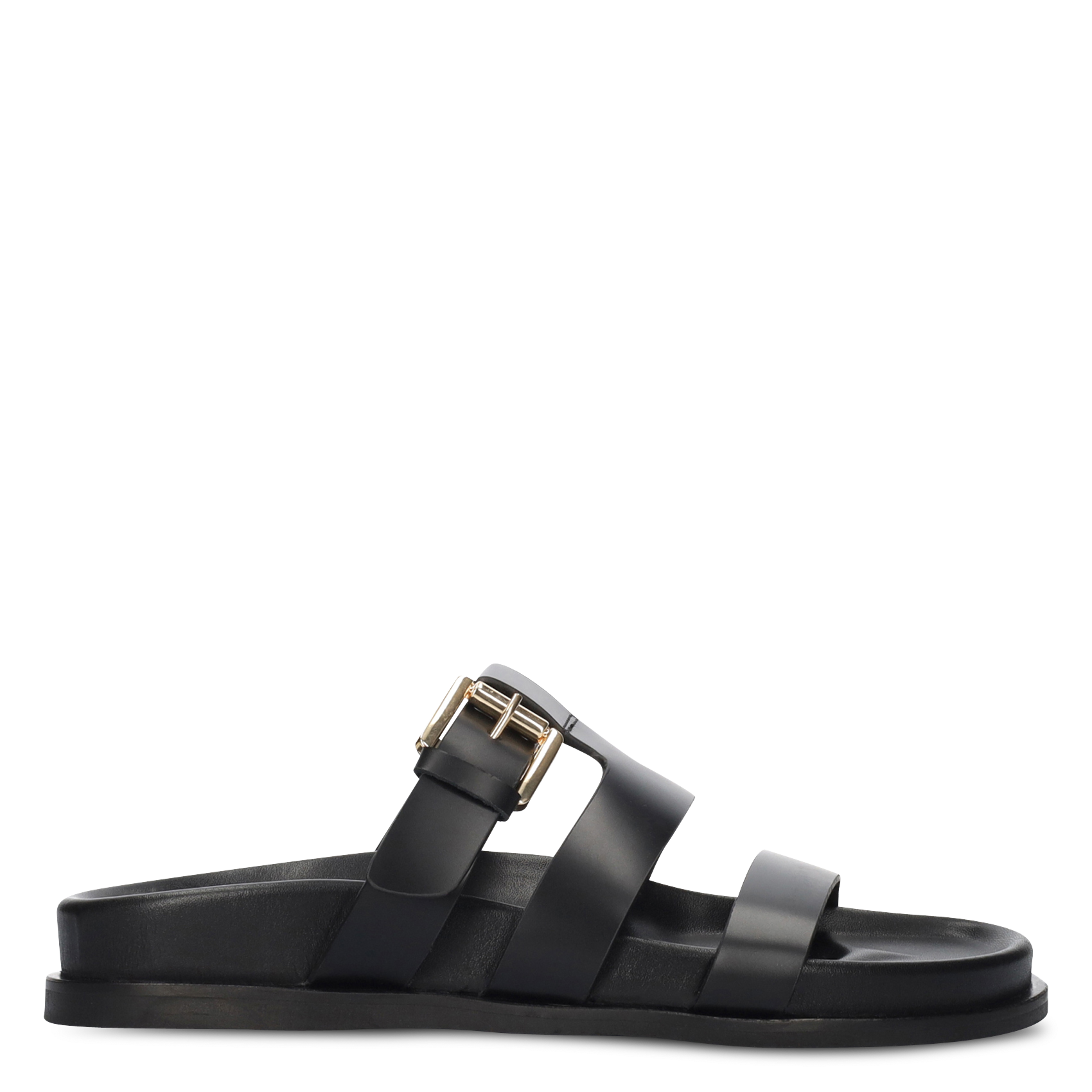 Mules plates en cuir BIBI LOU Noir