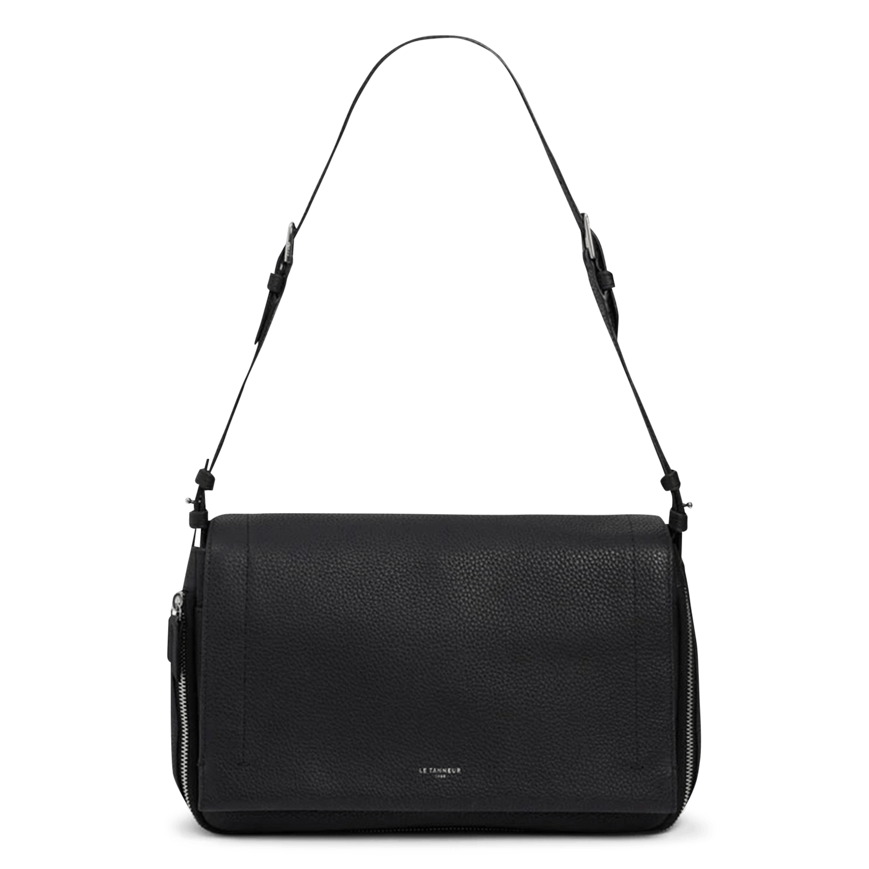 Aktentasche aus Nubukleder LE TANNEUR Schwarz