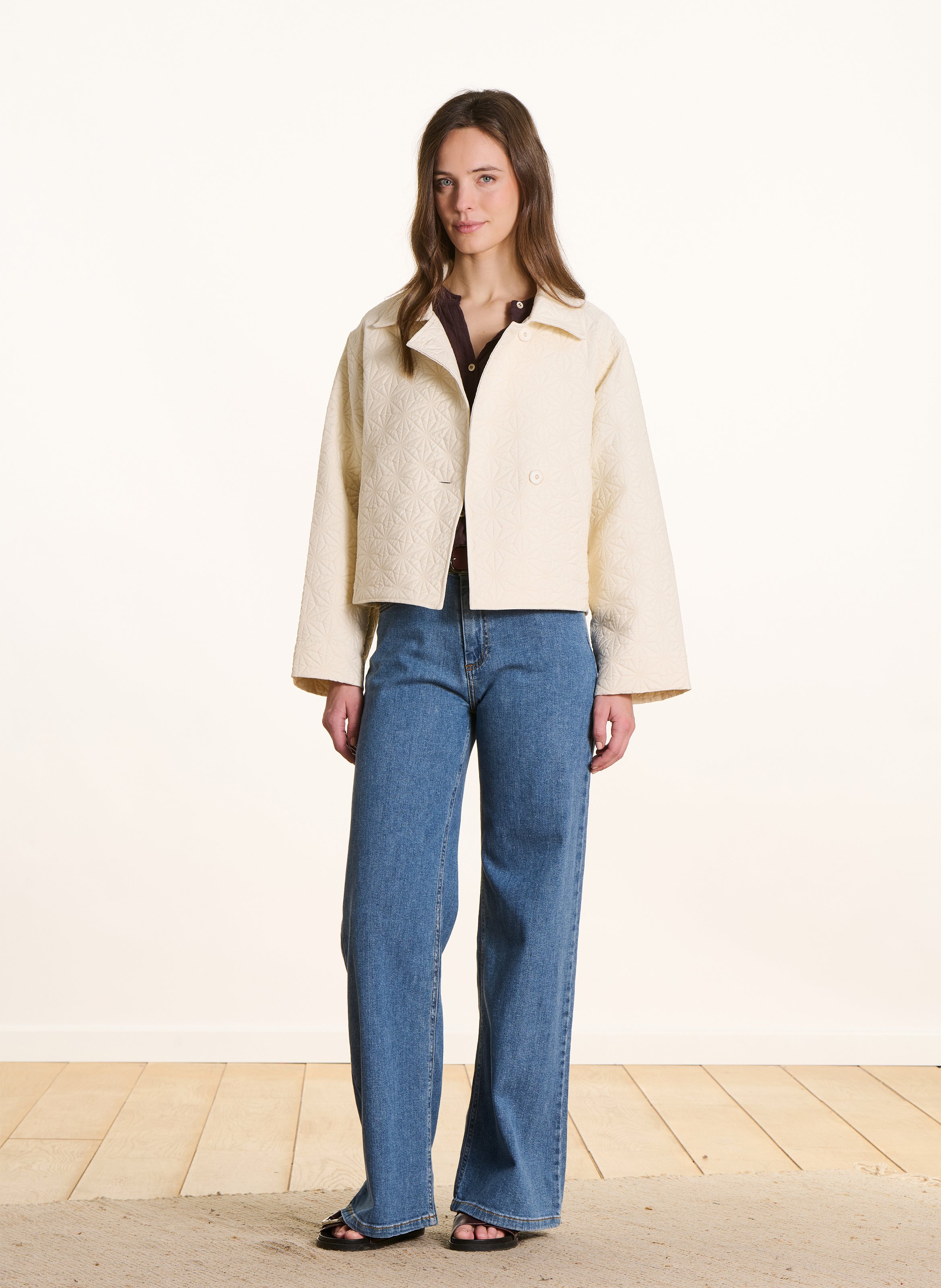 Veste col classique  LA FEE MARABOUTEE Blanc