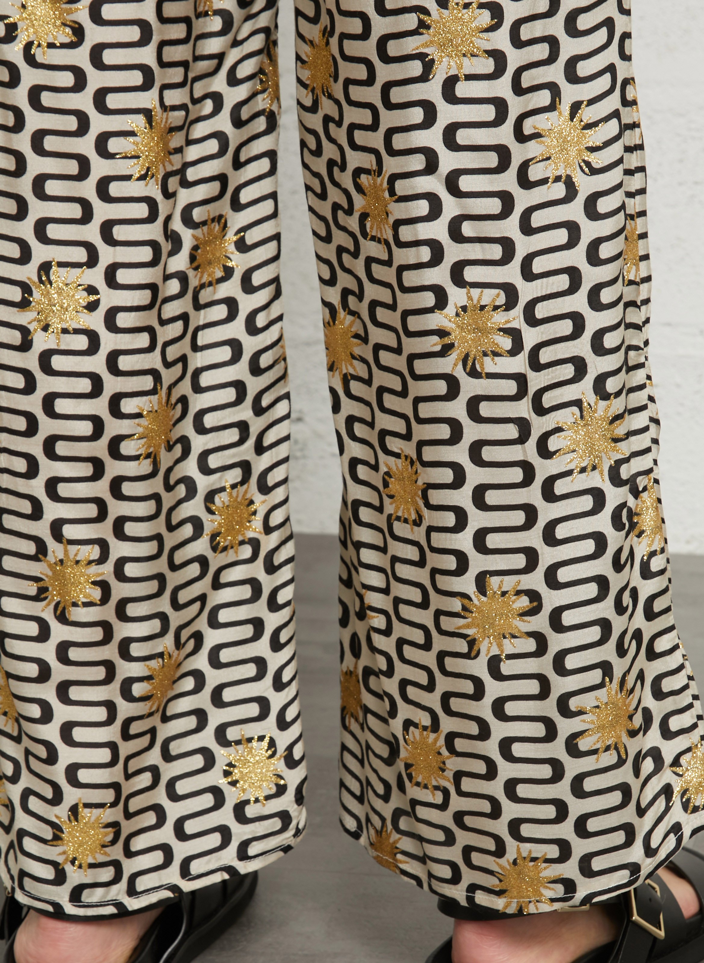 Dalida - Gerade geschnittene bedruckte Hose SUNDRESS Mehrfarbig