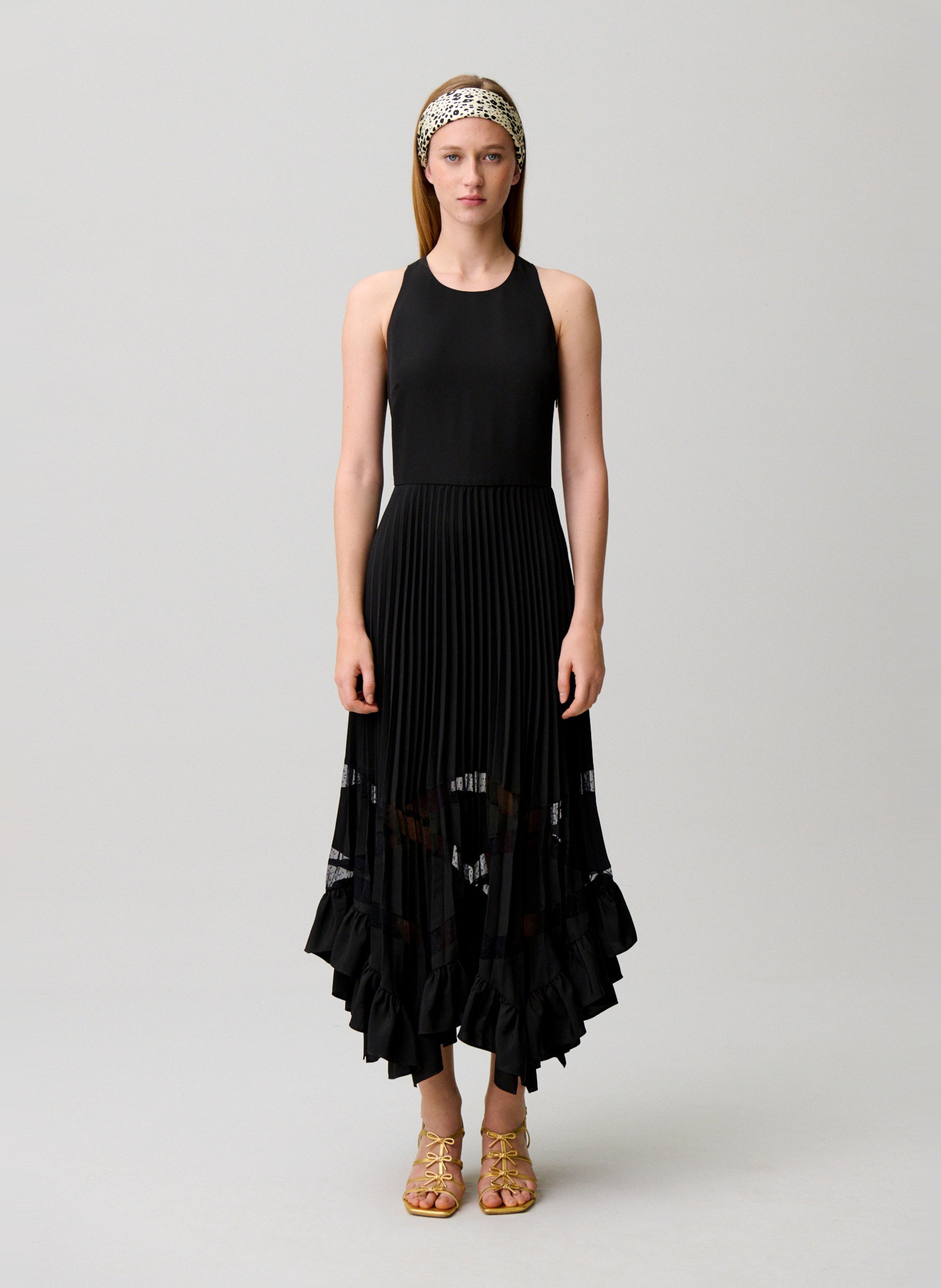 Robe longue col rond  CLAUDIE PIERLOT Noir