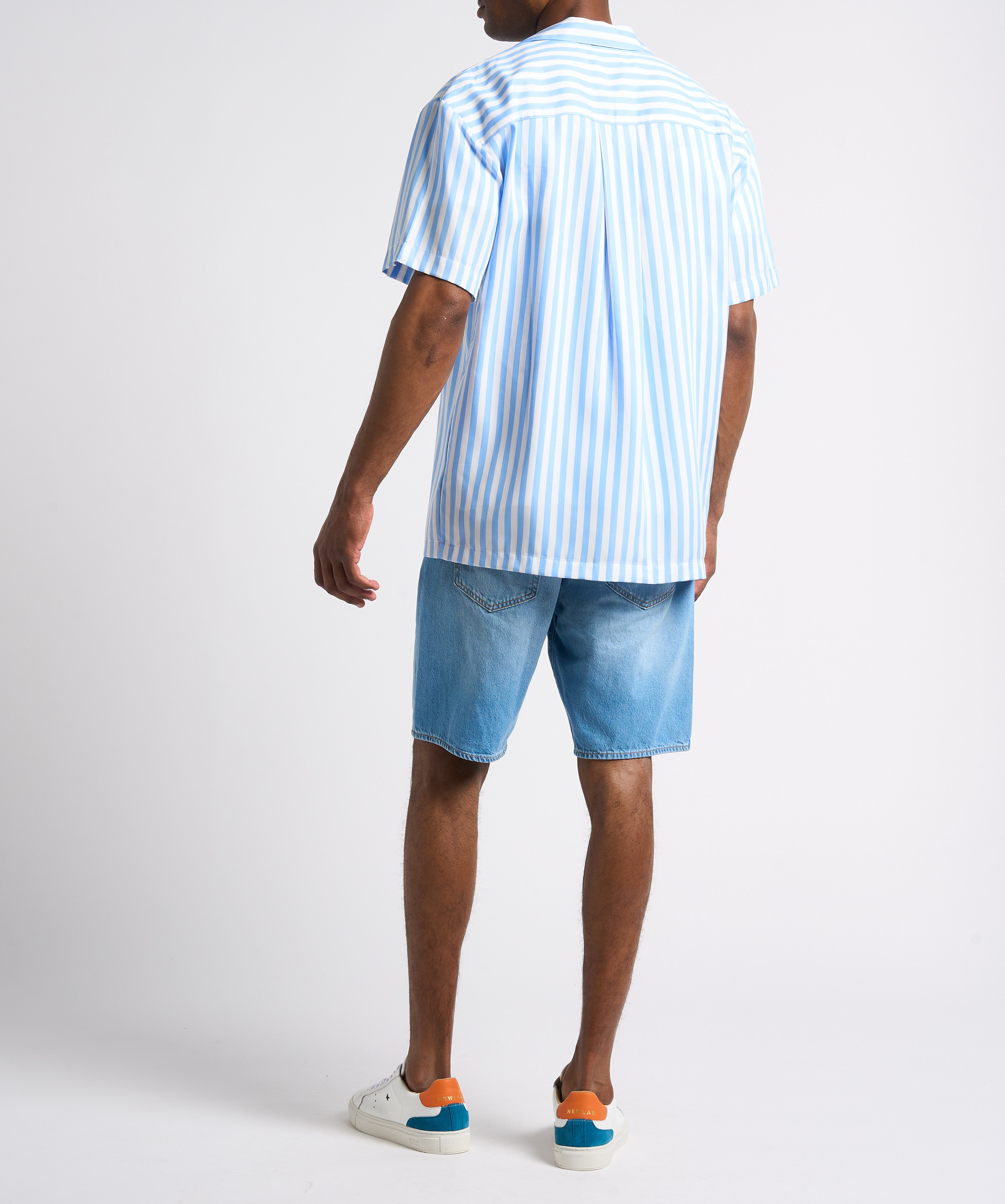 Chemise ample col classique à rayures MAISON LABICHE Bleu