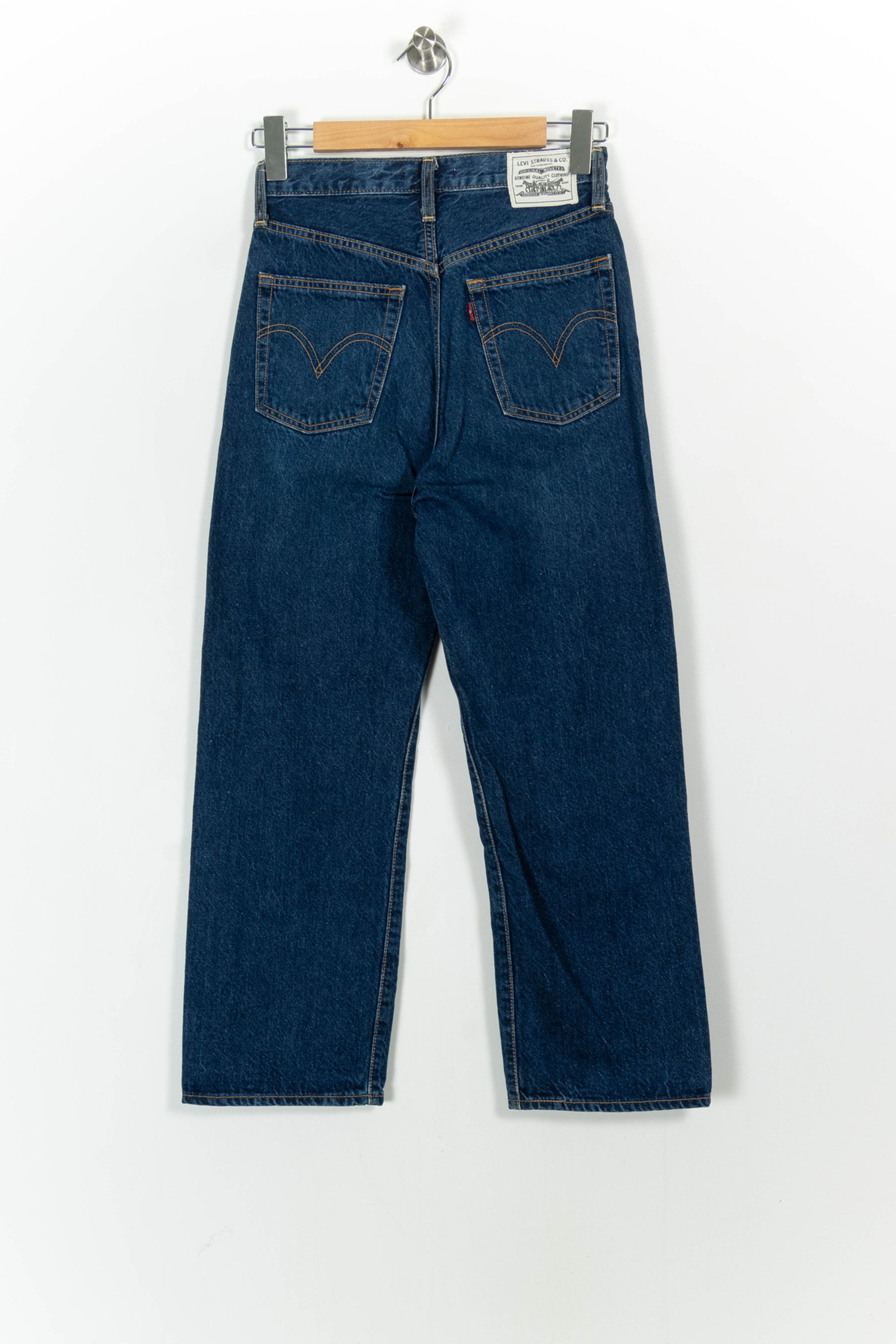 Cropped slim jeans with studs LEVI'S - Seconde main Blue