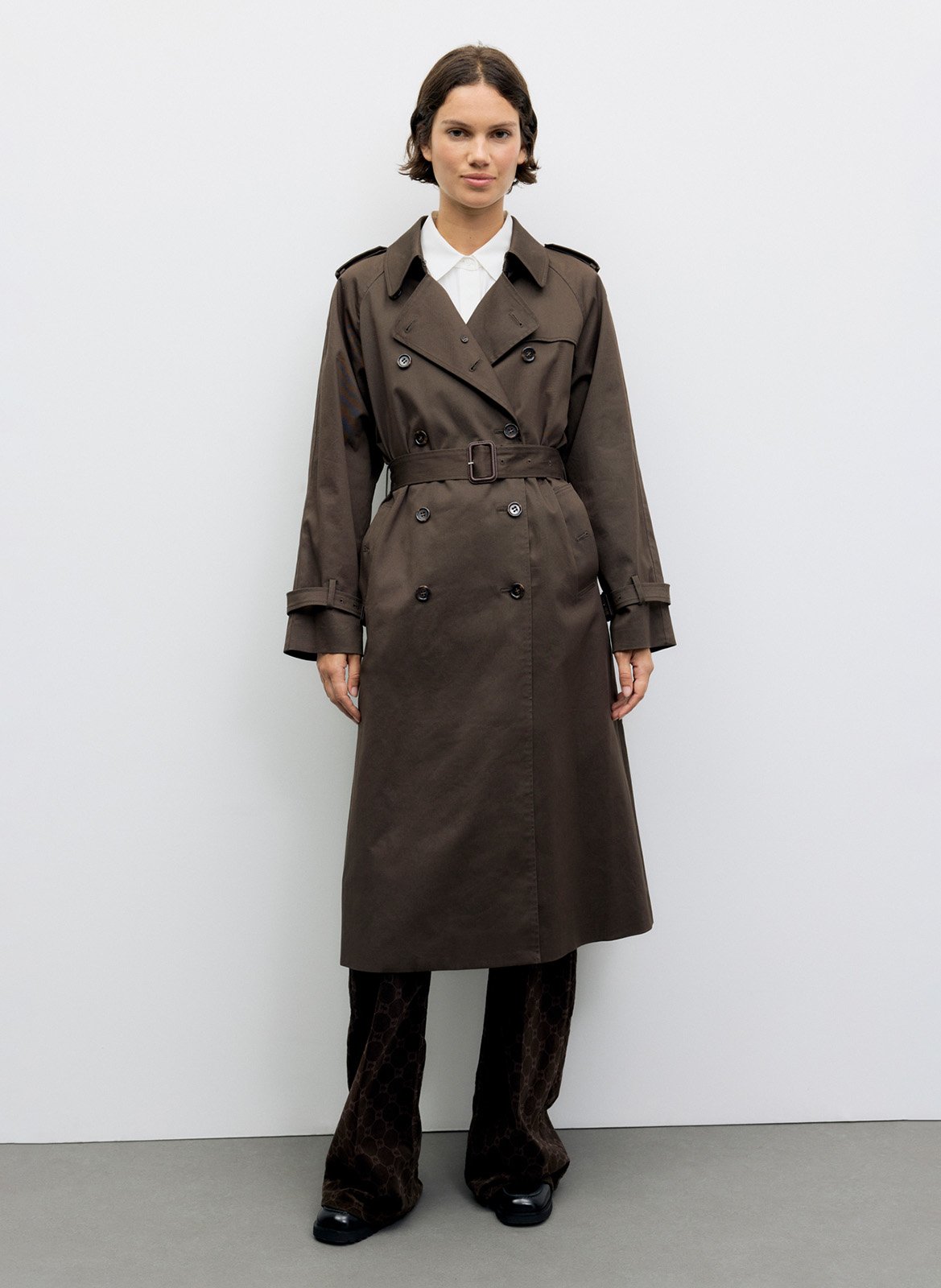 Cotton trench coat GERARD DAREL Brown