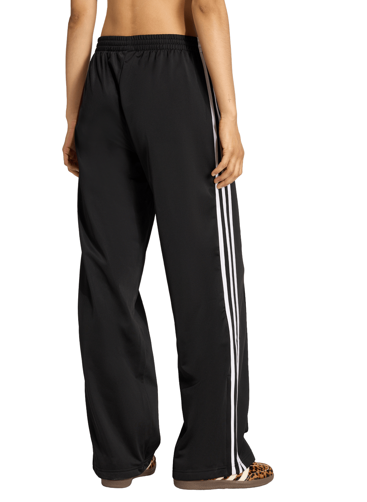 Gerade High-Waist-Jogginghose uni ADIDAS Schwarz