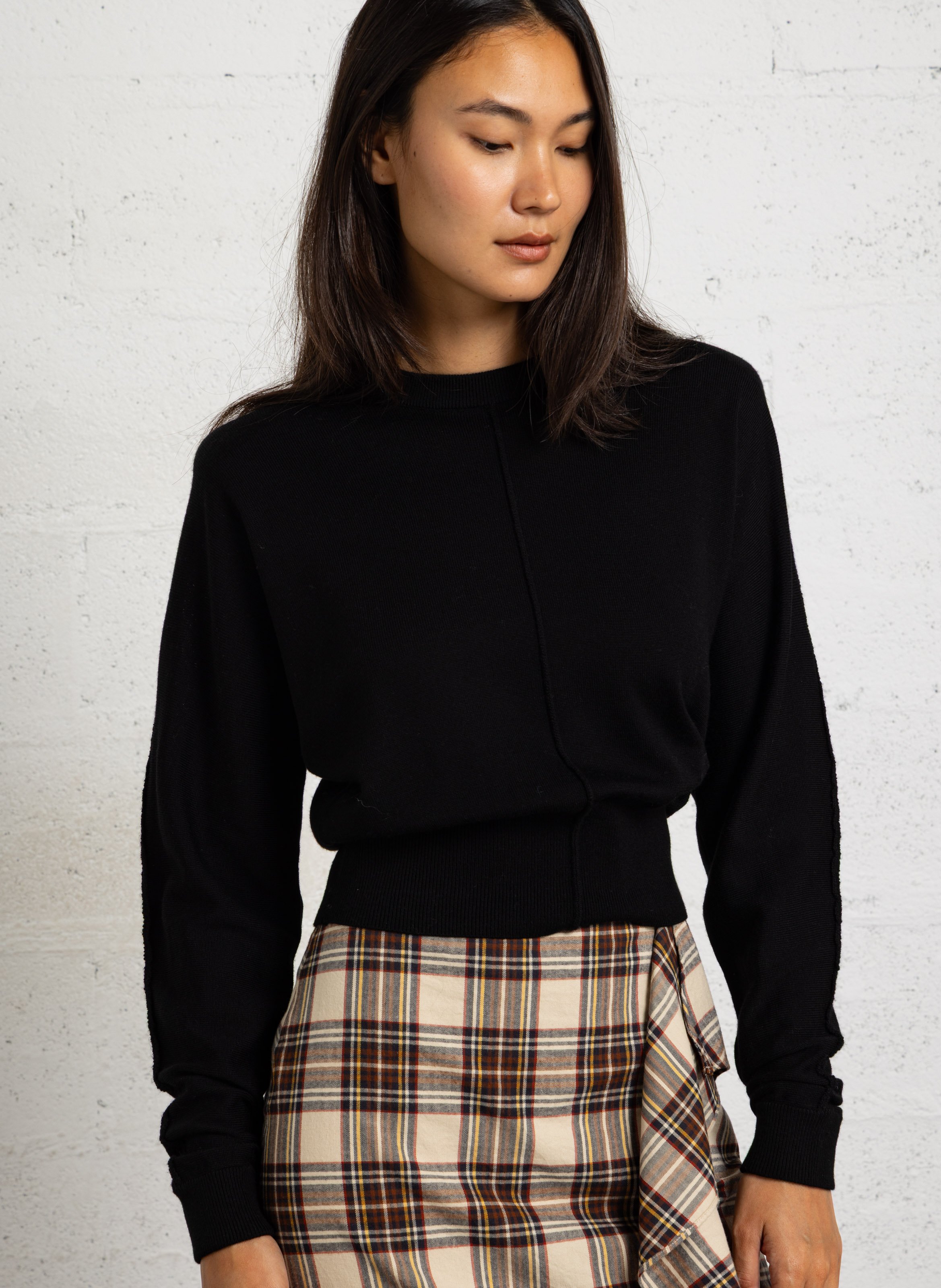 Pull en maille fine en laine LAURENCE BRAS