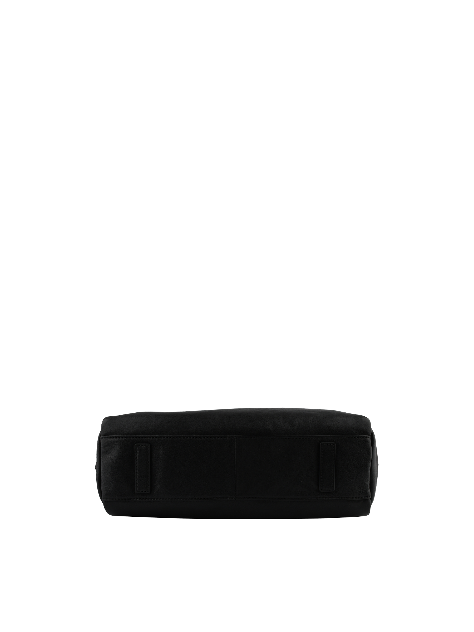 Sac porté épaule en cuir de vachette façon cuir vieilli POURCHET Noir