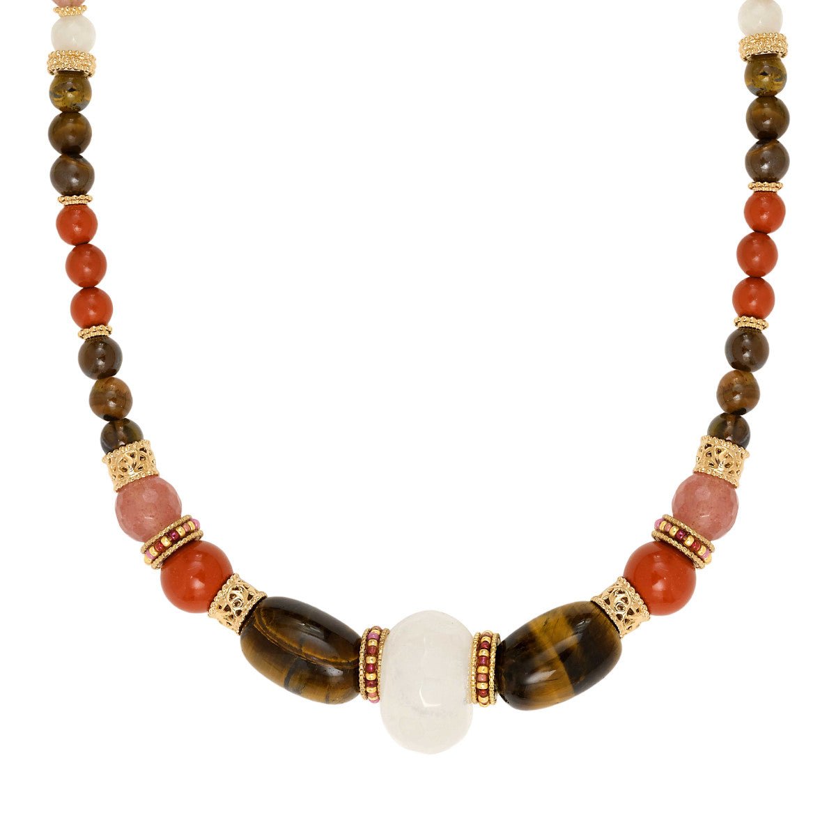 Adjustable necklace SATELLITE PARIS Pink
