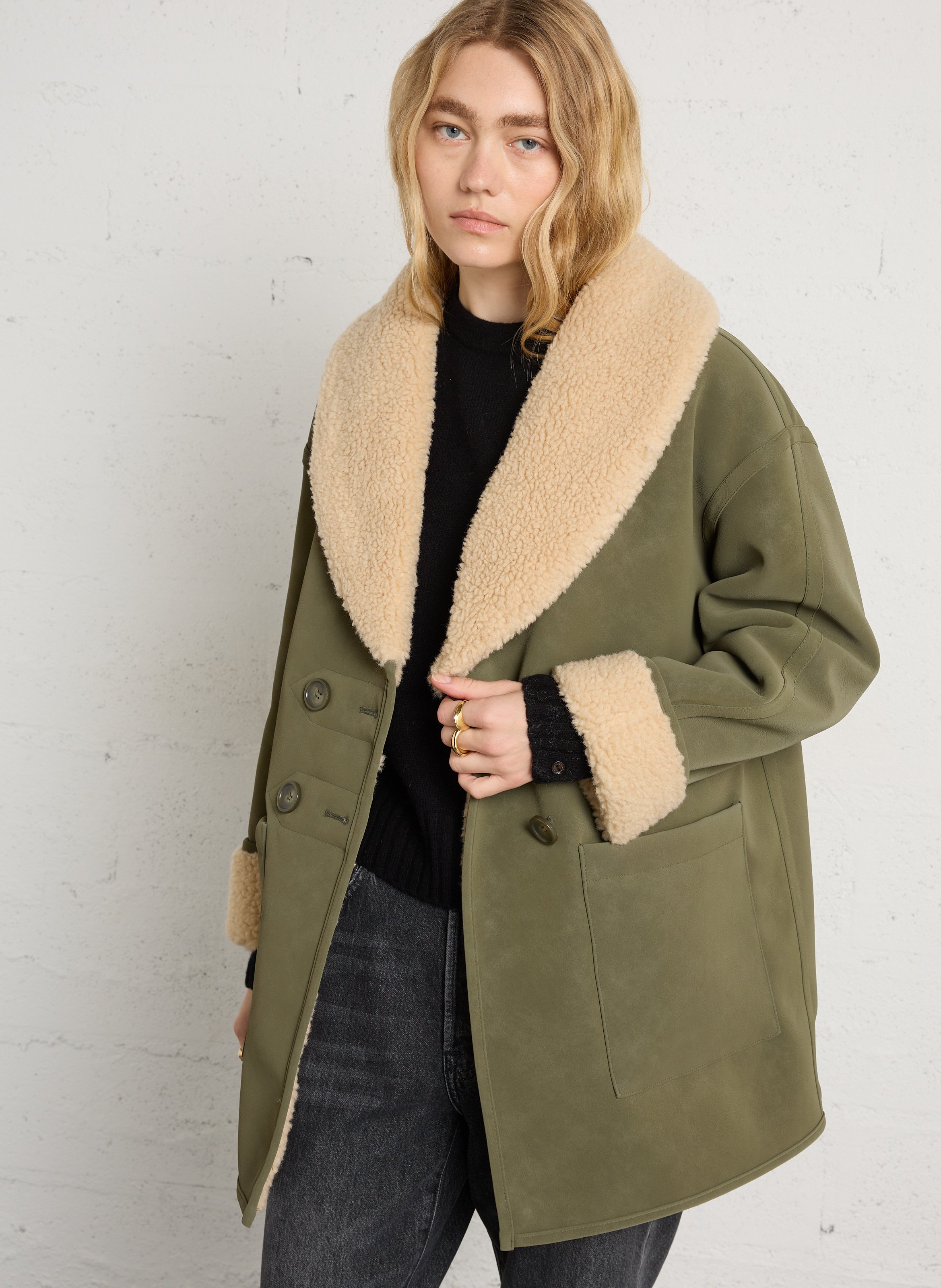 Oversize-Jacke mit Schalkragen LEON & HARPER