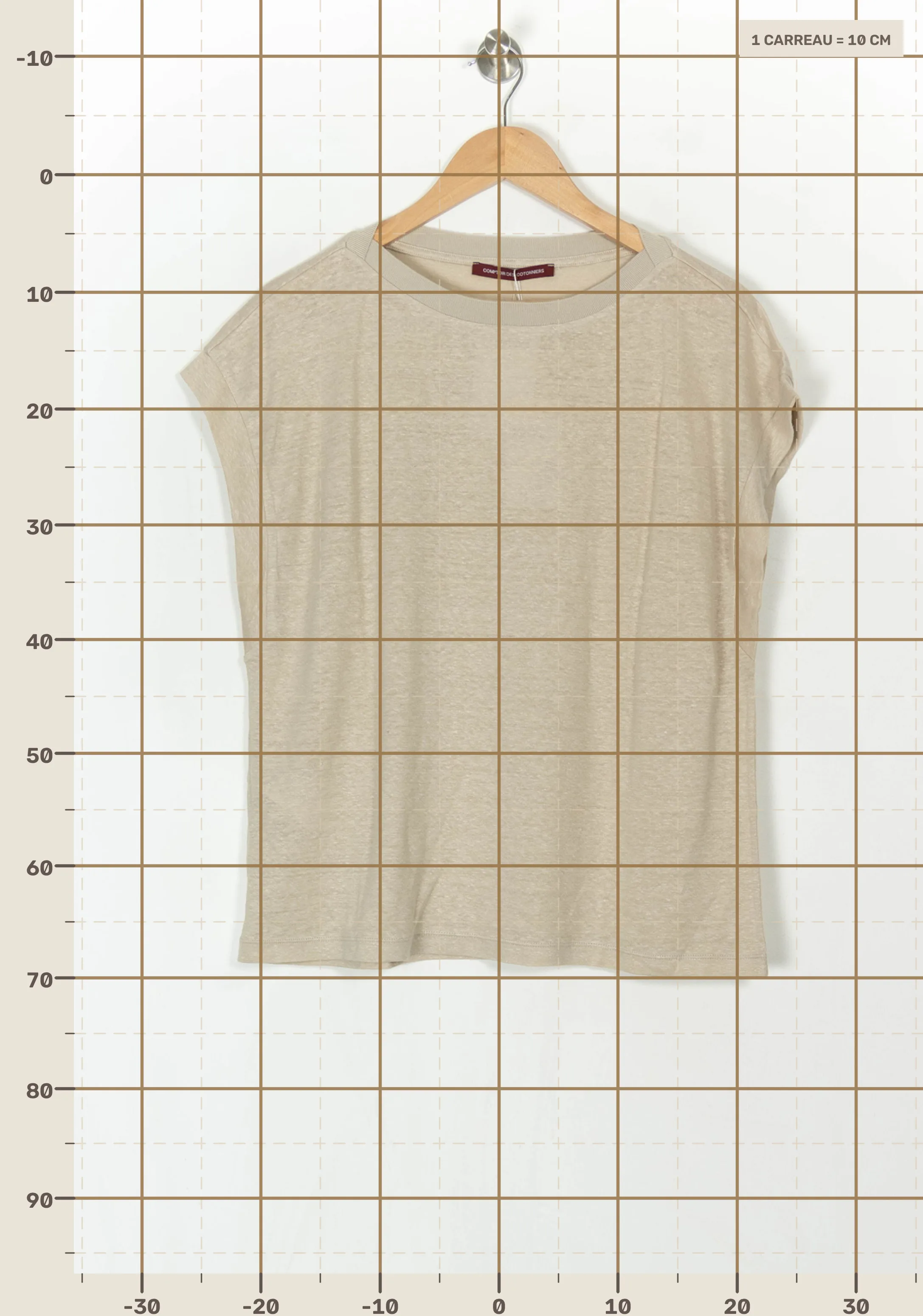T-shirt COMPTOIR DES COTONNIERS - Seconde main Beige