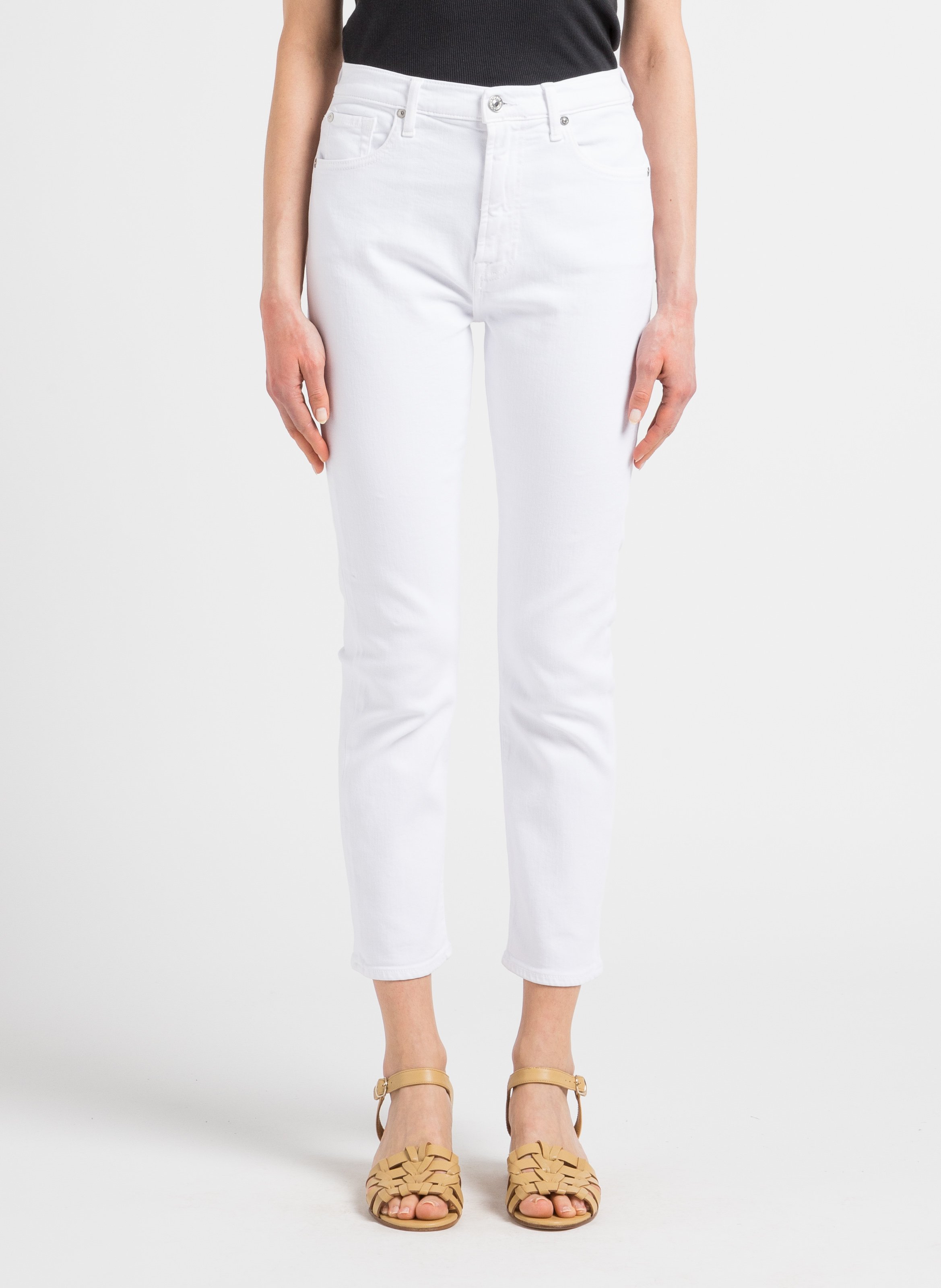 Slim-fit jeans | katoenblend 7 FOR ALL MANKIND Wit
