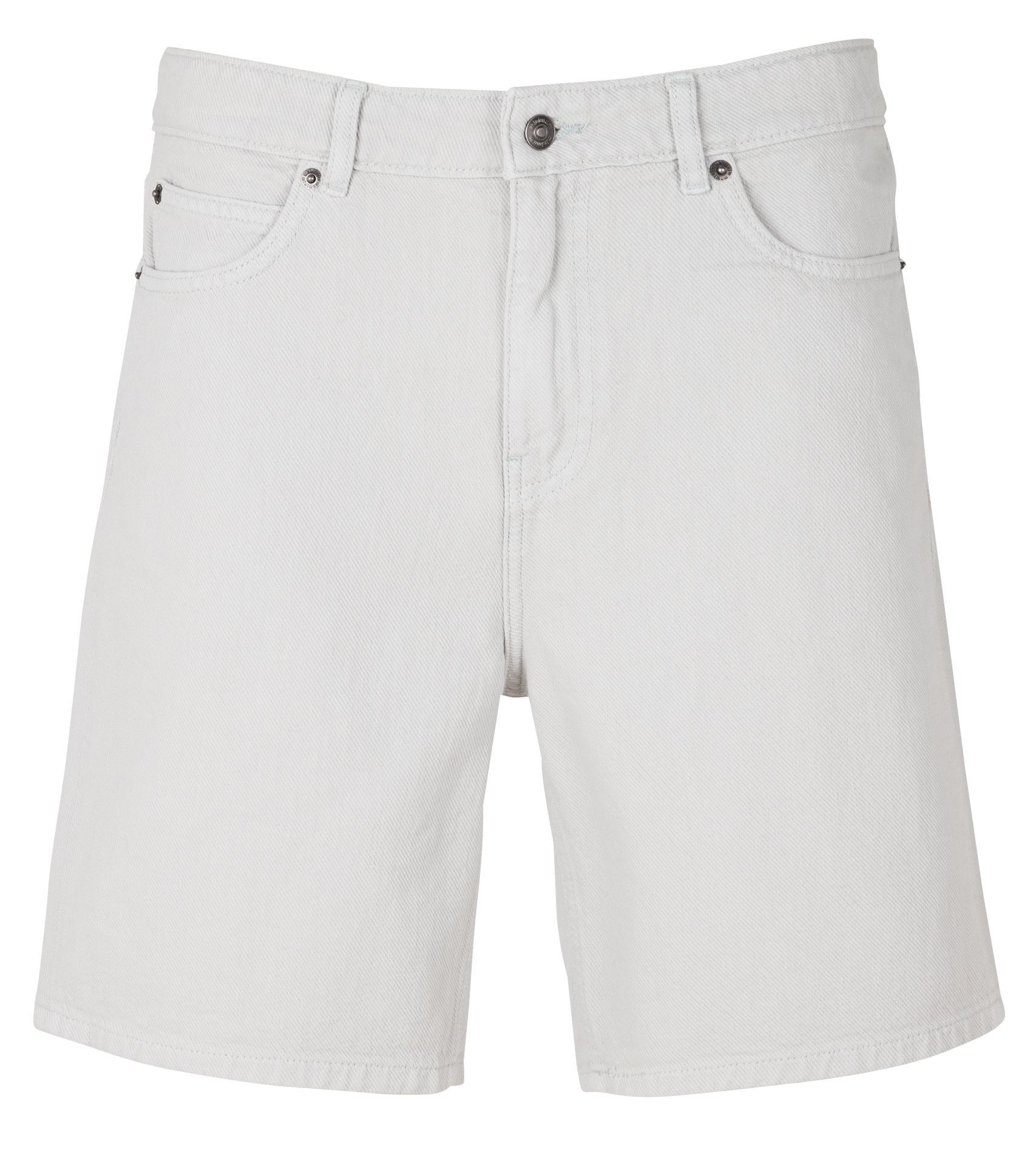 Straight organic stretch cotton Bermuda shorts MINIMUM White