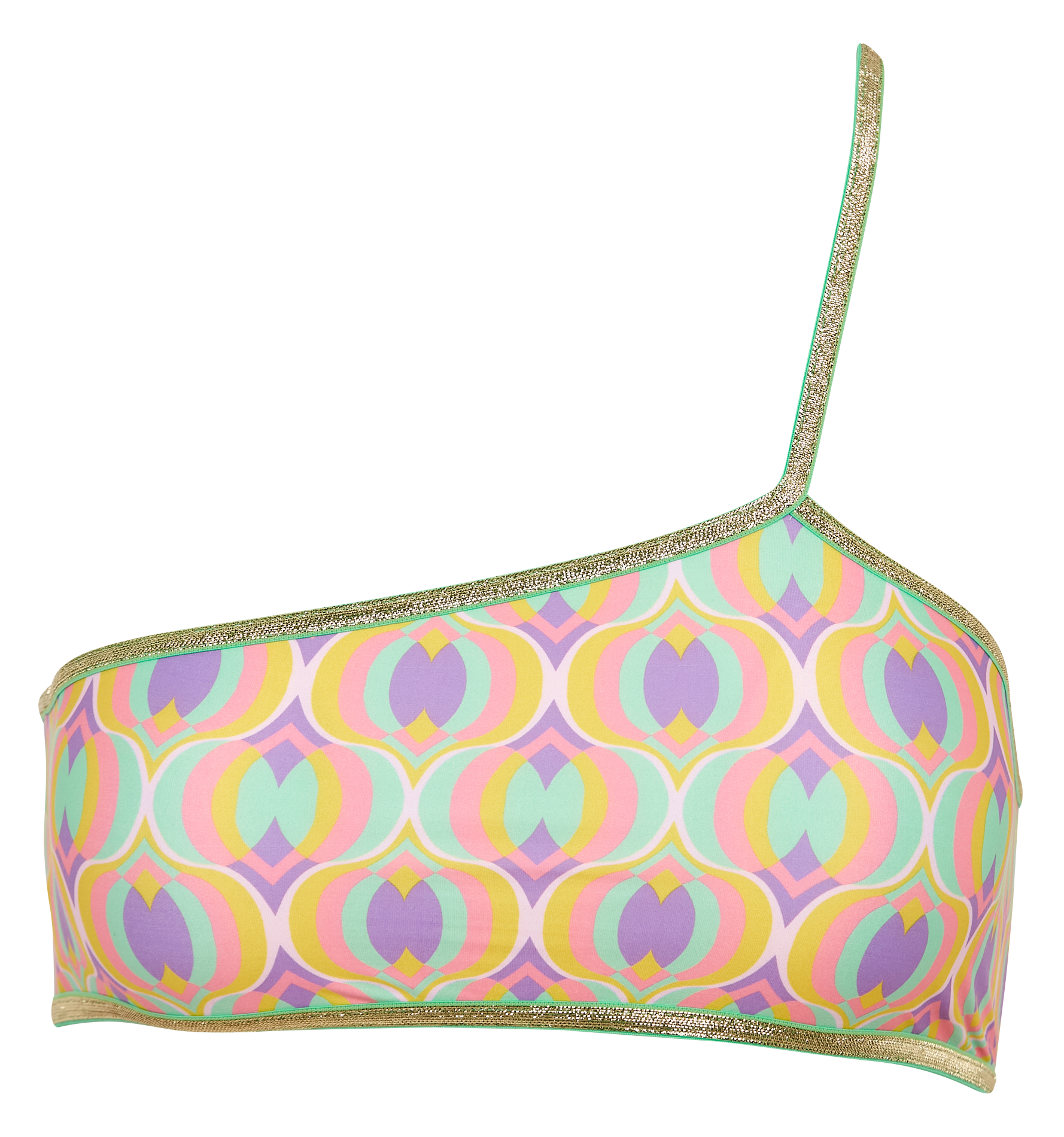 Bustier-Bikinioberteil mit Print Mehrfarbig