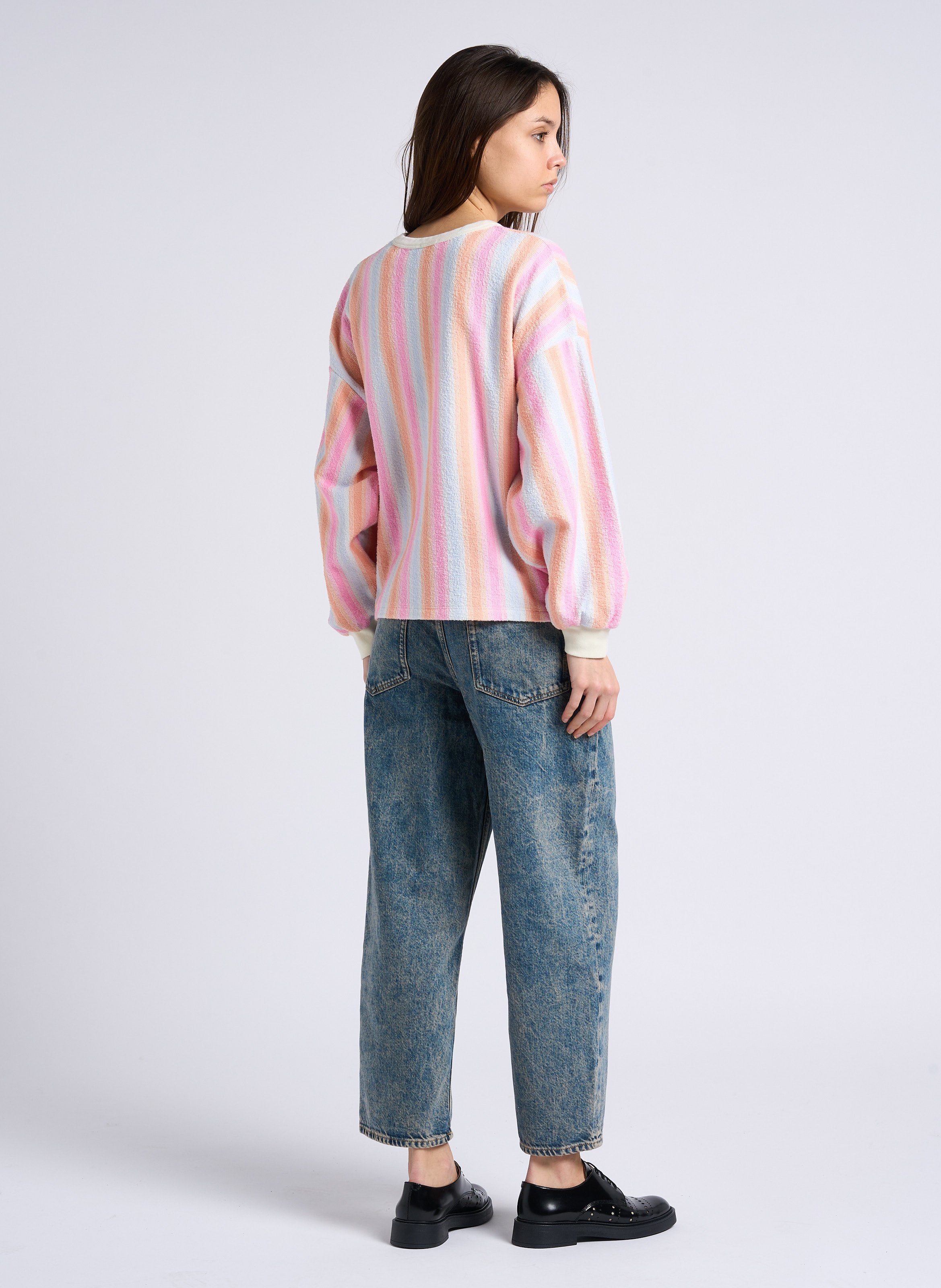 Mom-Jeans aus verwaschenem Denim AMERICAN VINTAGE Blau